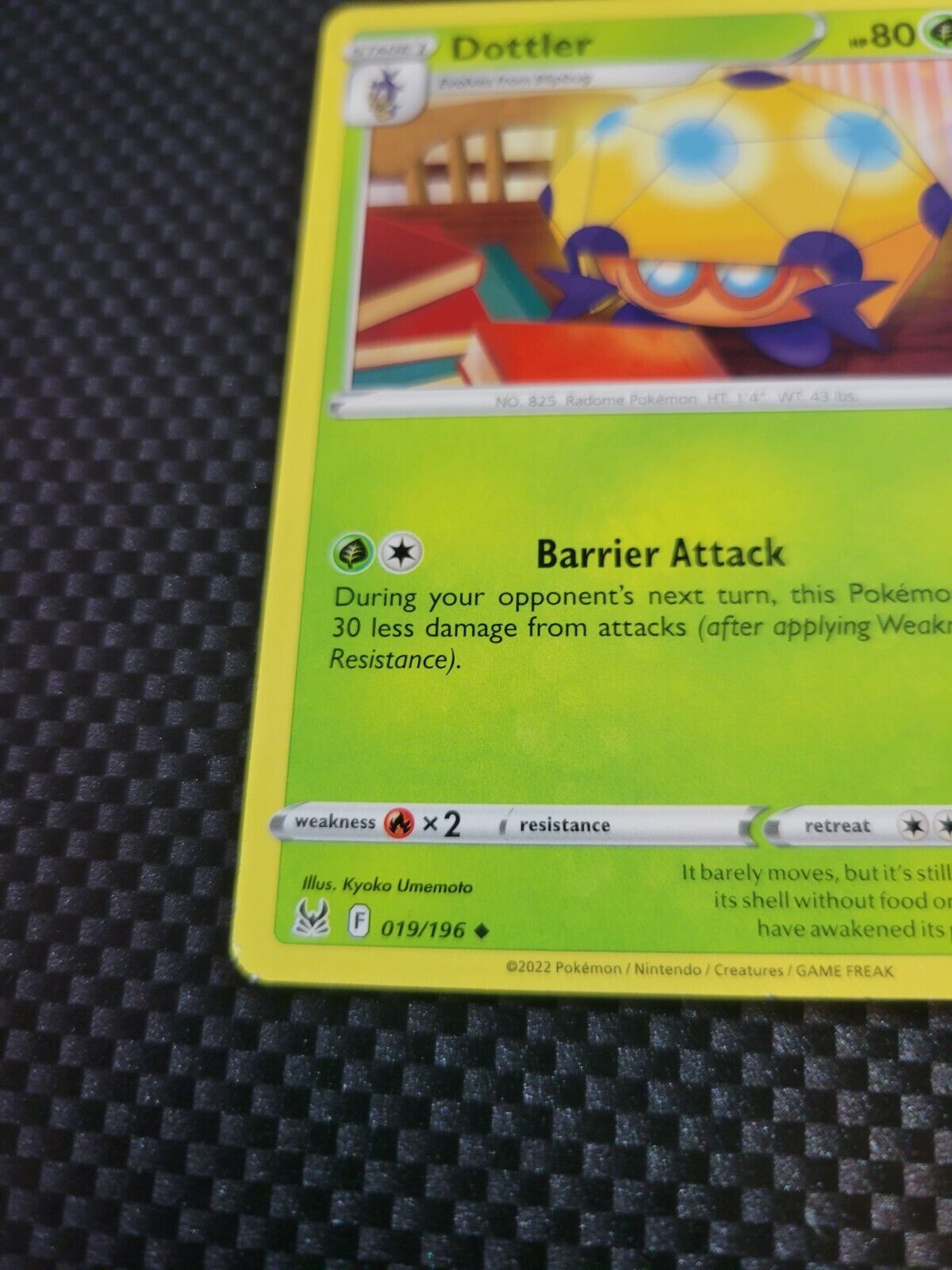 Pokémon TCG Dottler Lost Origin 019/196 Regular Uncommon Card NM 2022