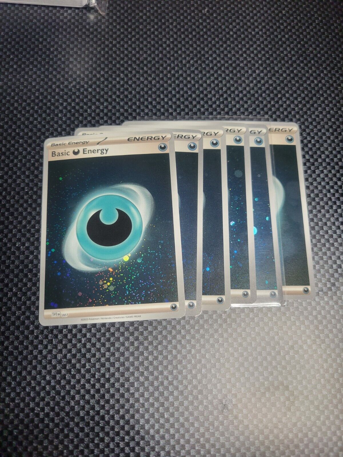 Basic Dark Energy Galaxy Holo Swirls Scarlet & Violet 151 Pokemon TCG Card 007