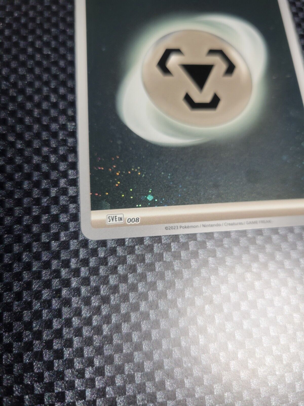 Metal Basic Energy 008 SVE 151 Cosmos Holo Pokémon TCG 2023 NM
