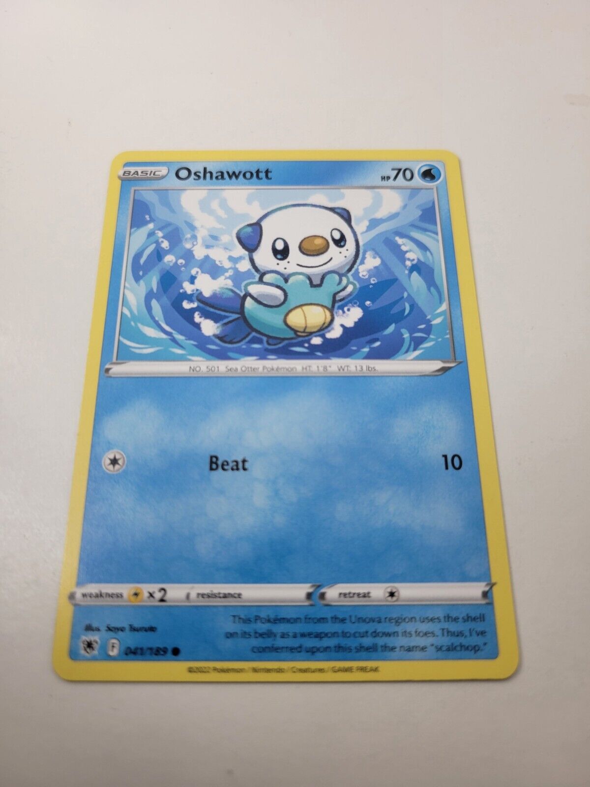 Pokémon TCG Astral Radiance Oshawott 041/189 Regular Common Card NM 2022