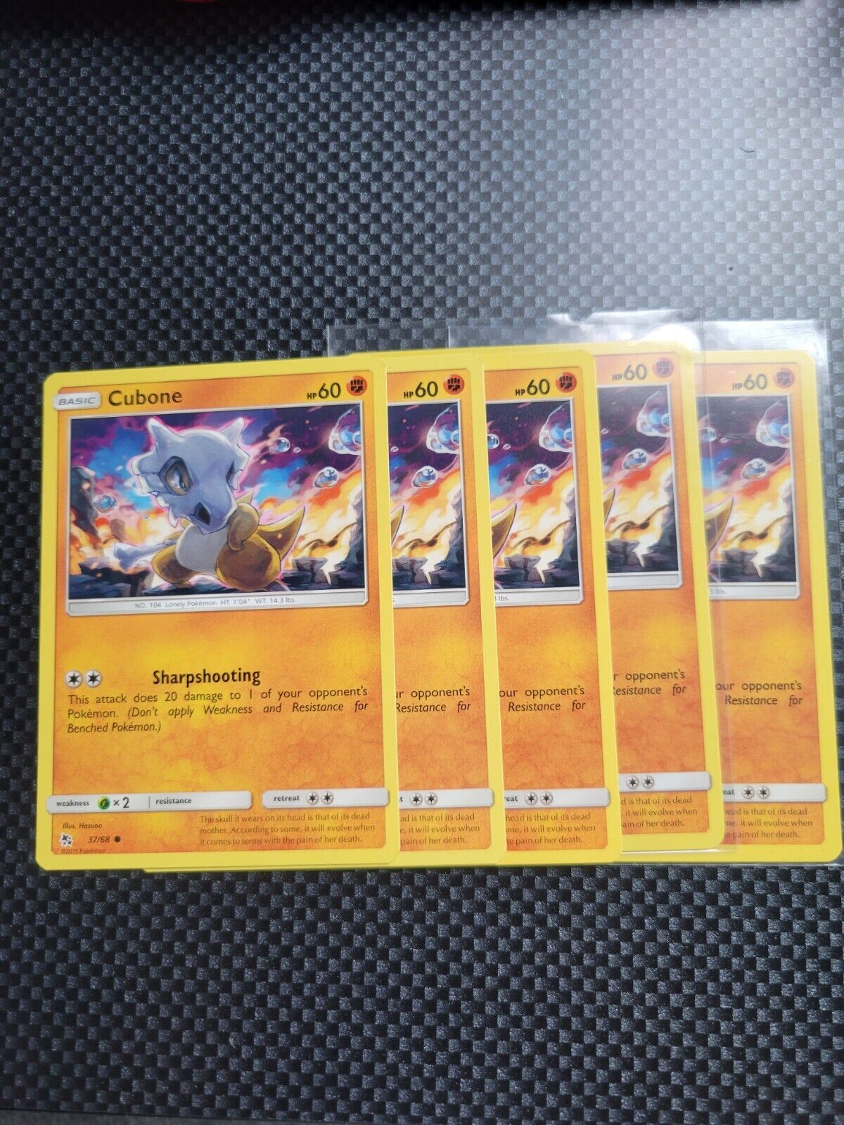 Pokémon TCG Cubone Hidden Fates 37/68 Regular Common Card NM 2019