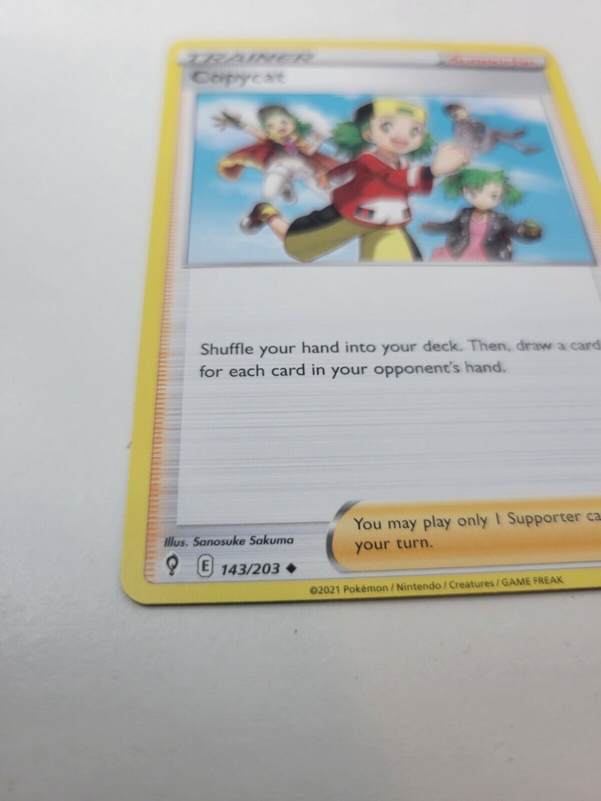 Pokémon TCG Copycat Evolving Skies 143/203 Regular Uncommon Card NM 2021