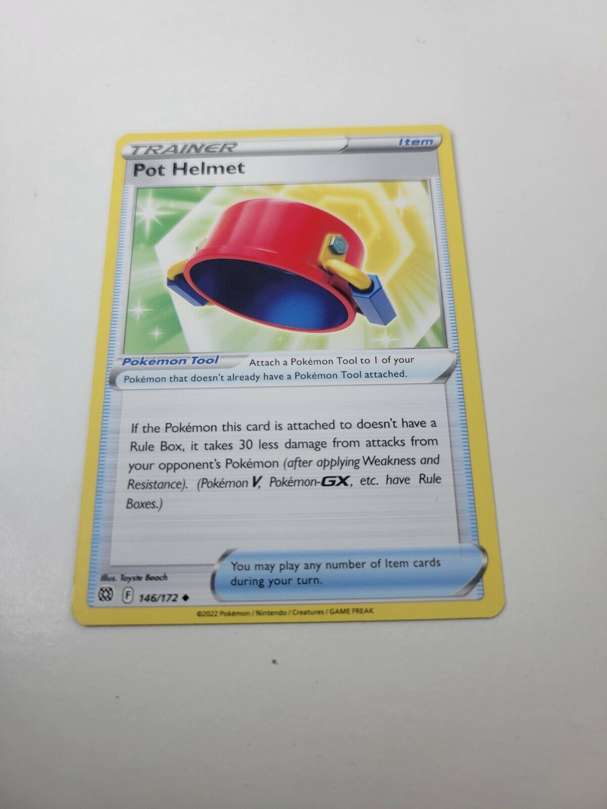 Pokémon TCG Brilliant Stars Trainer Item pot helmet 146/172 Regular Uncommon NM