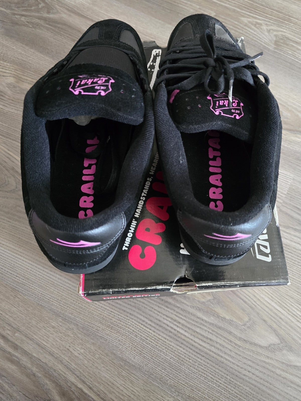 Lakai Howard 4 Ltd Crailtap edition black and pink vintage, New in Box skate...