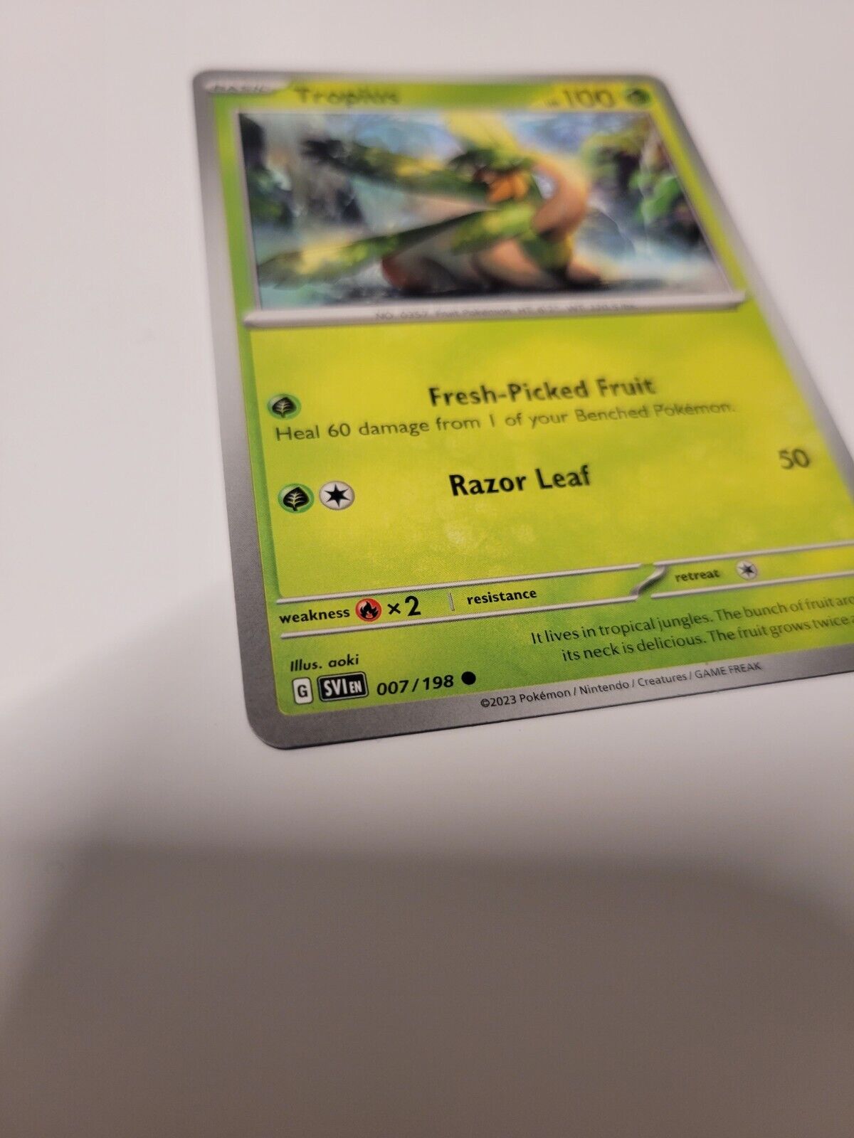 Pokémon TCG Scarlet & Violet Tropius 007/198 Regular Common Card NM 2023