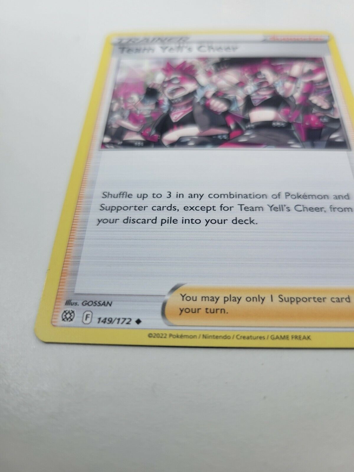 Pokémon TCG Brilliant Stars Trainer Team Yell's Cheer 149/172 Regular Uncommon