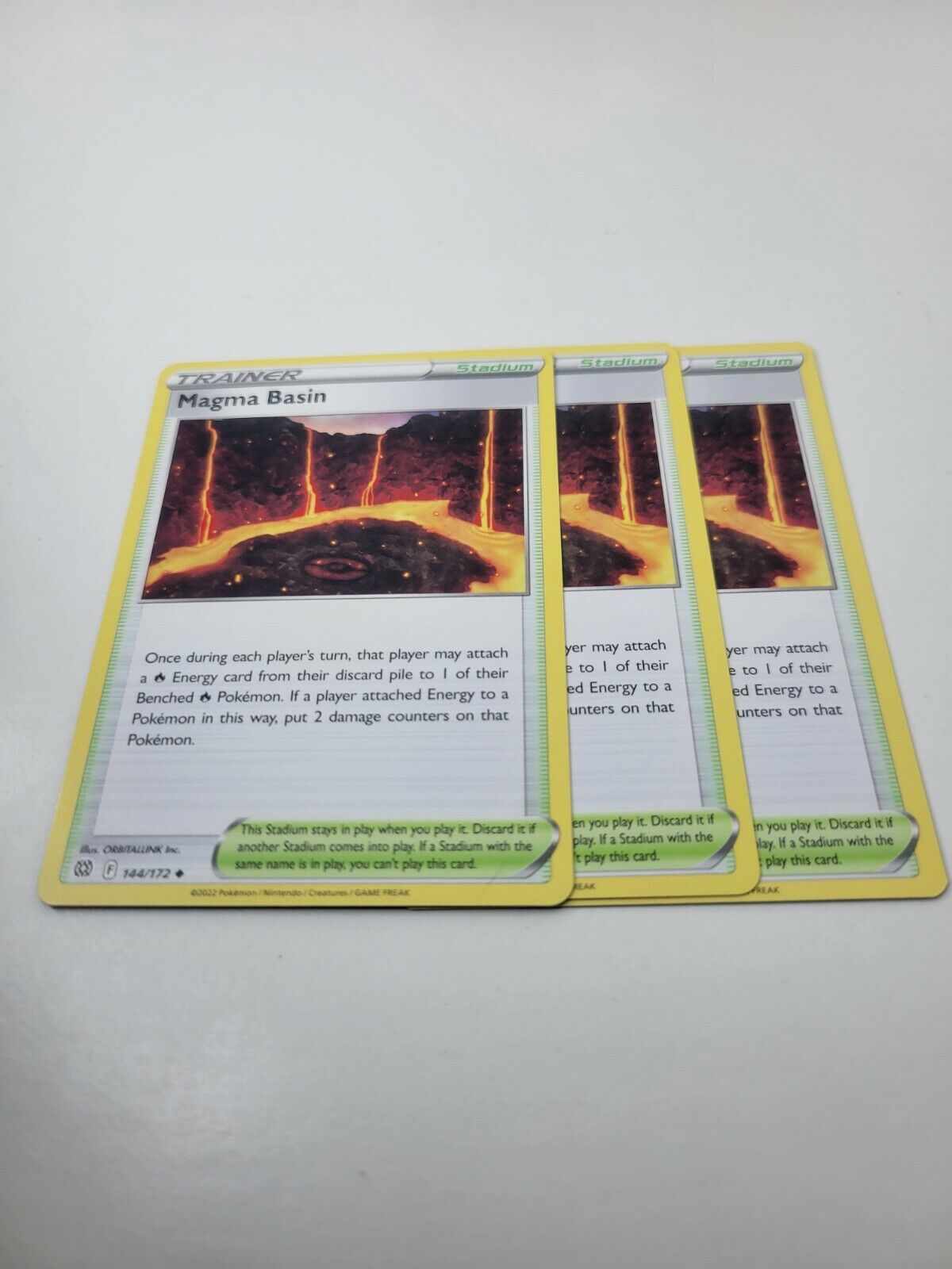 Pokémon TCG Brilliant Stars Trainer Stadium Magma Basin 144/172 Regular Uncommon