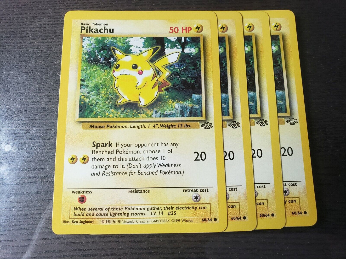 Pokemon TCG Pikachu Jungle Set 60/64 Common Card Vintage Wizards