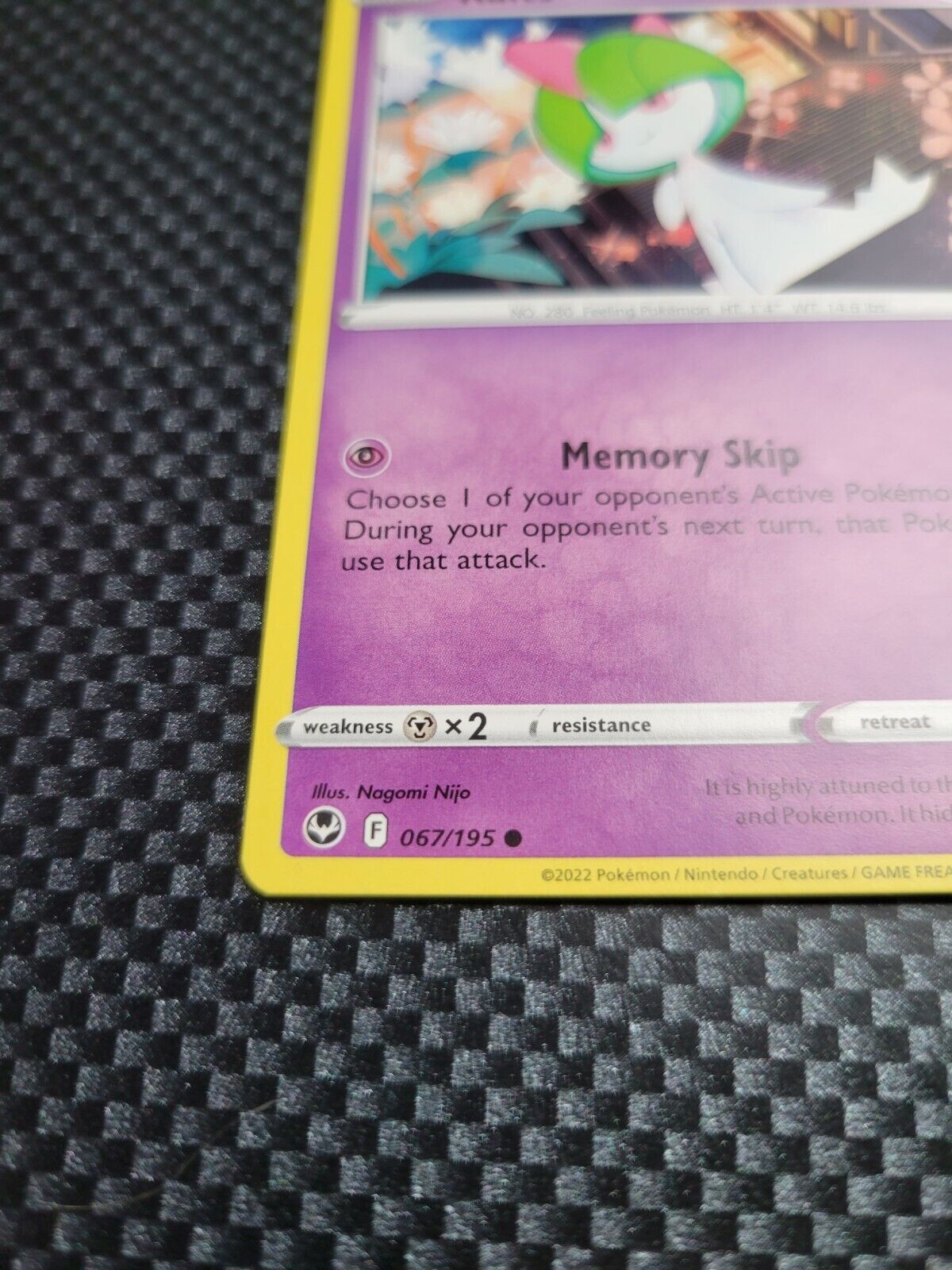 Pokémon TCG Ralts Silver Tempest 067/195 Regular Common Card NM 2022