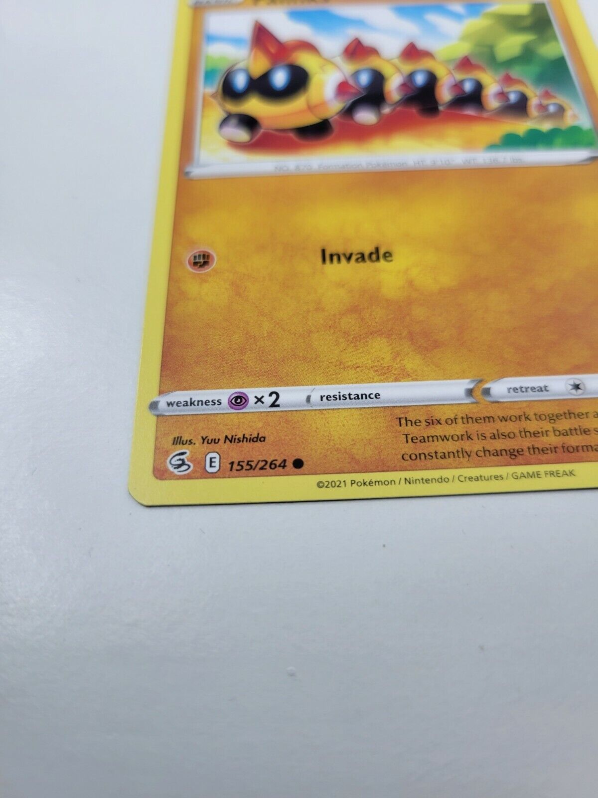 Pokémon TCG Falinks Fusion Strike 155/264 Regular Common Card NM 2021