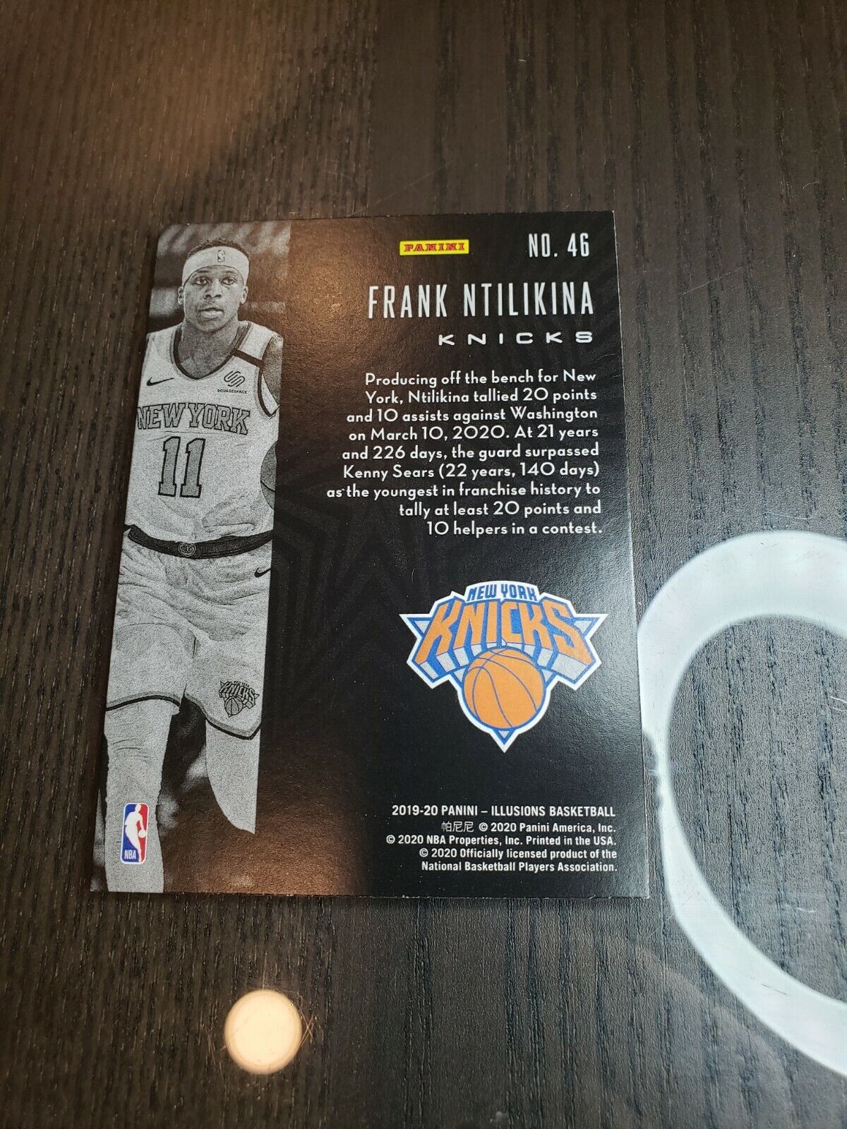2019-20 Panini Illusions Base #46 - Frank Ntilikina - New York Knicks - NM