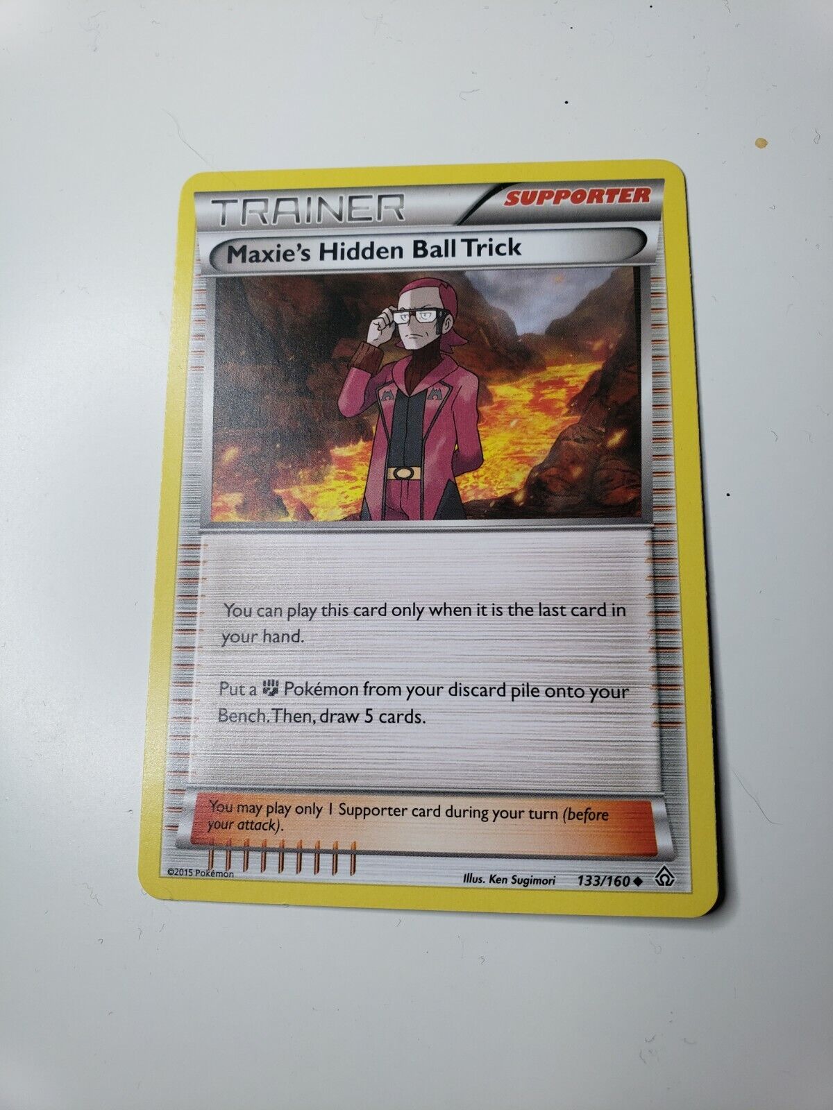 Pokémon TCG Maxie's Hidden Ball Trick Primal Clash 133/160 Regular Uncommon 2015