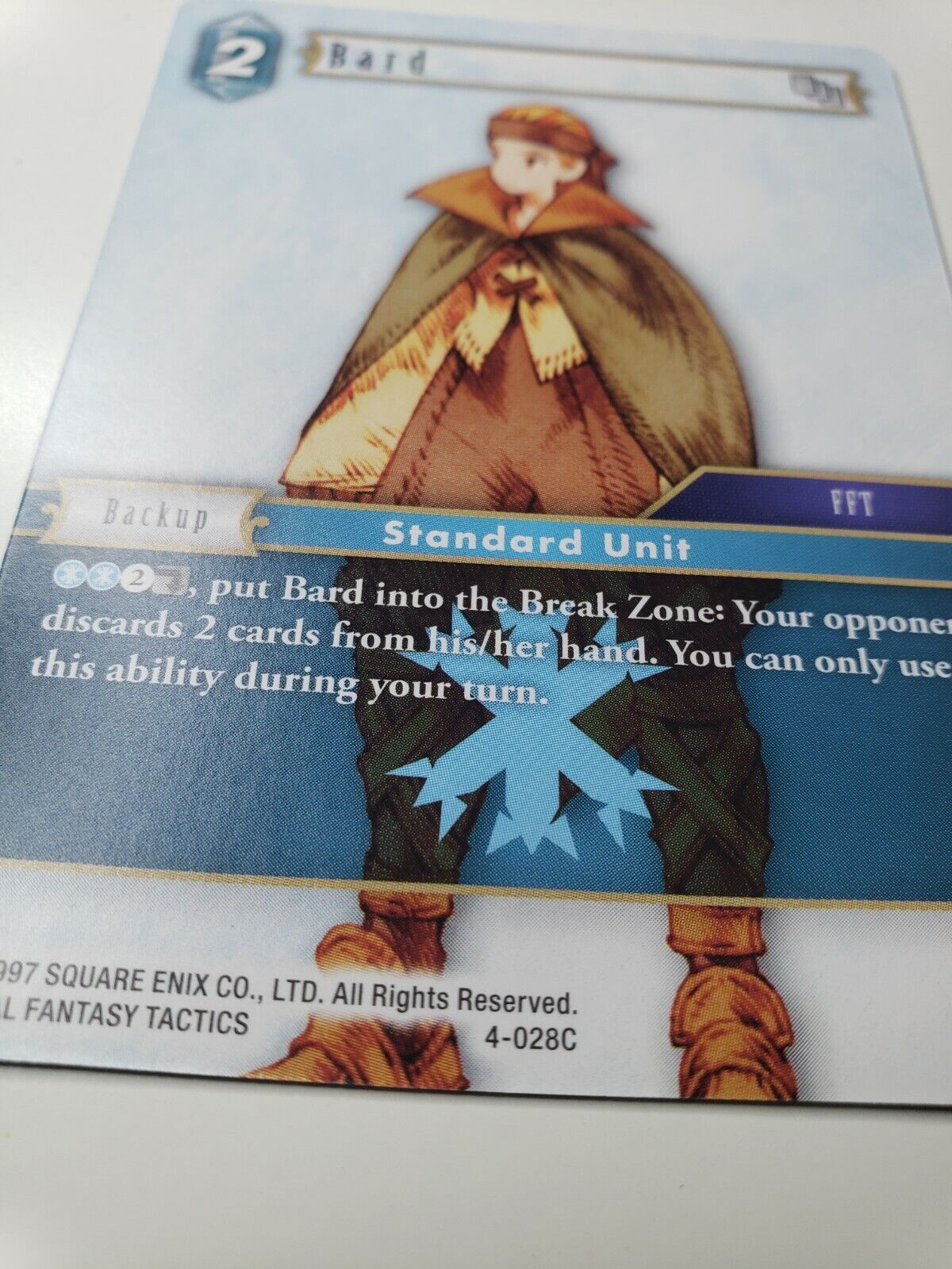 Bard 4-028C Final Fantasy TCG Opus IV FFTCG Ice Backup NM 2017