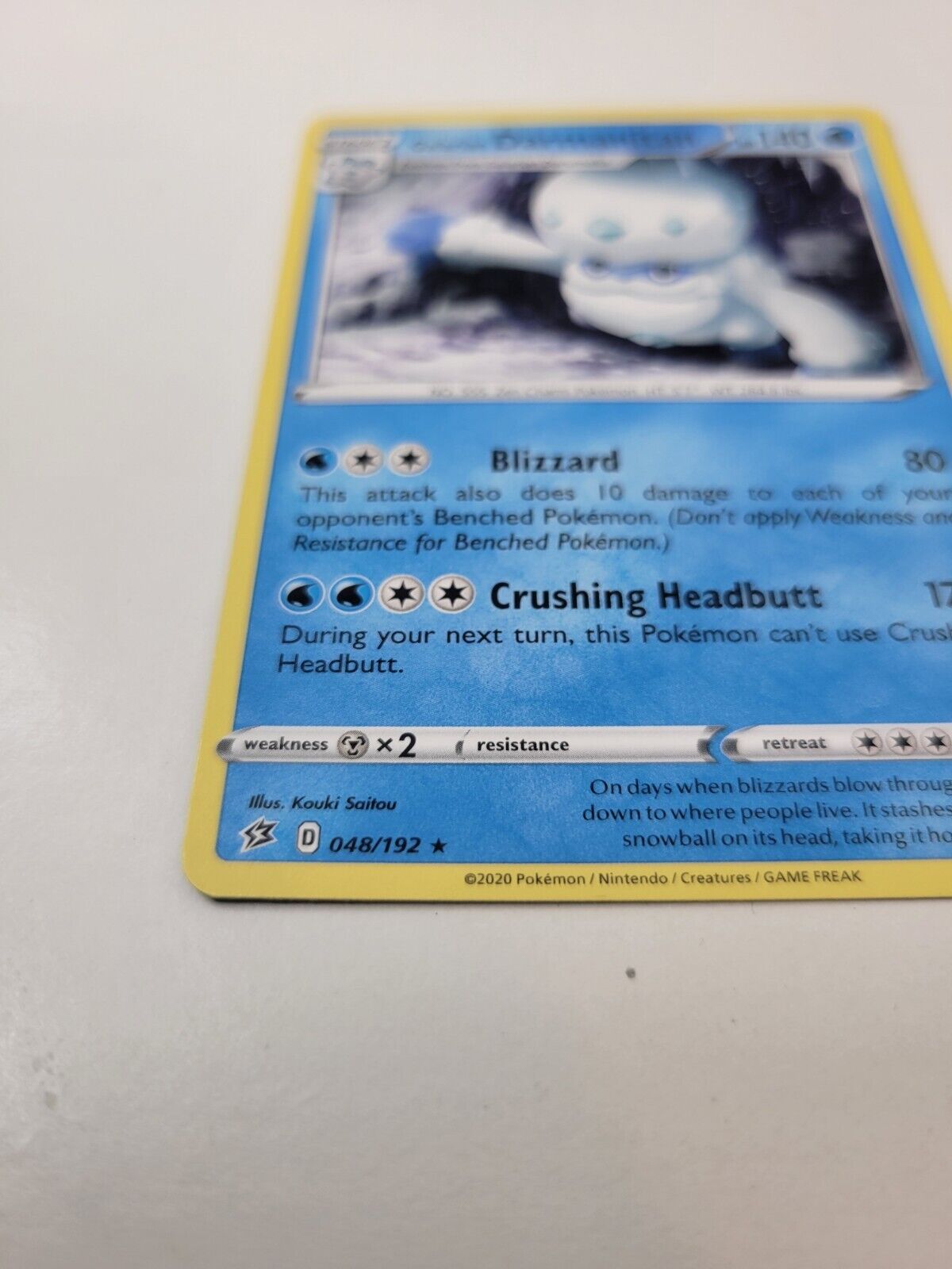 Pokémon TCG Galarian Darmanitan Rebel Clash 048/192 Regular Rare Card NM 2020