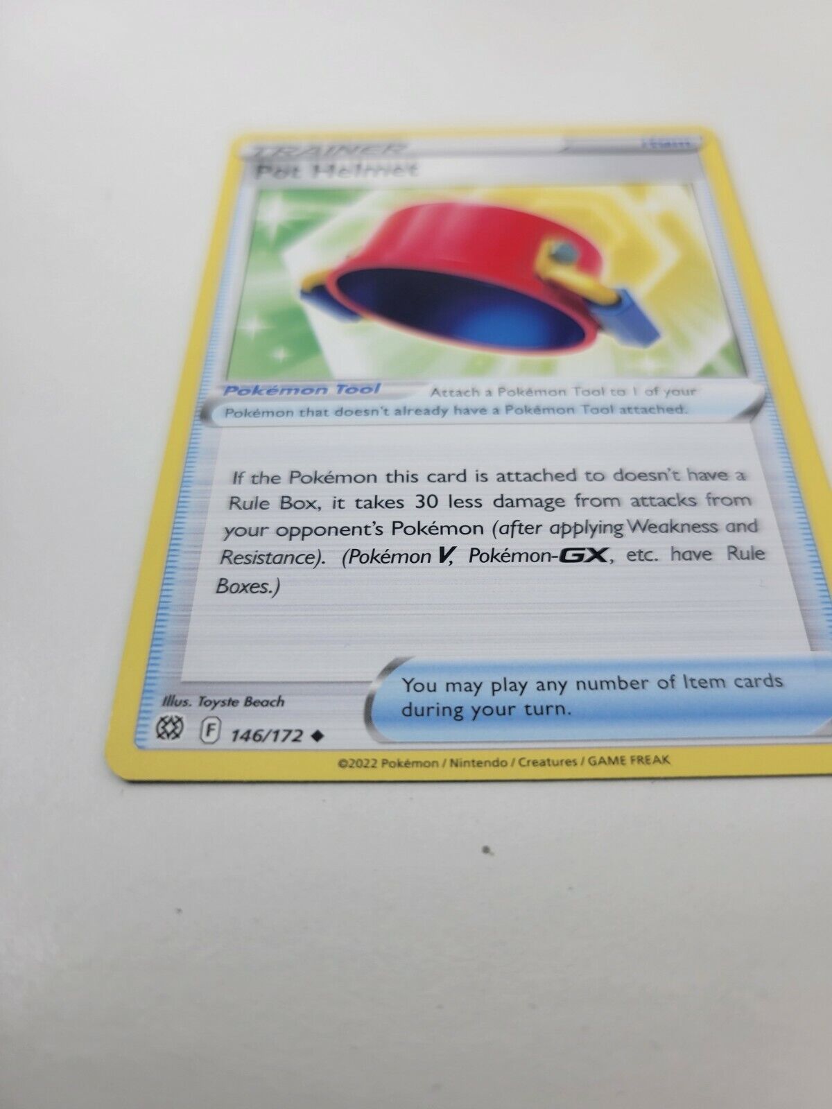 Pokémon TCG Brilliant Stars Trainer Item pot helmet 146/172 Regular Uncommon NM