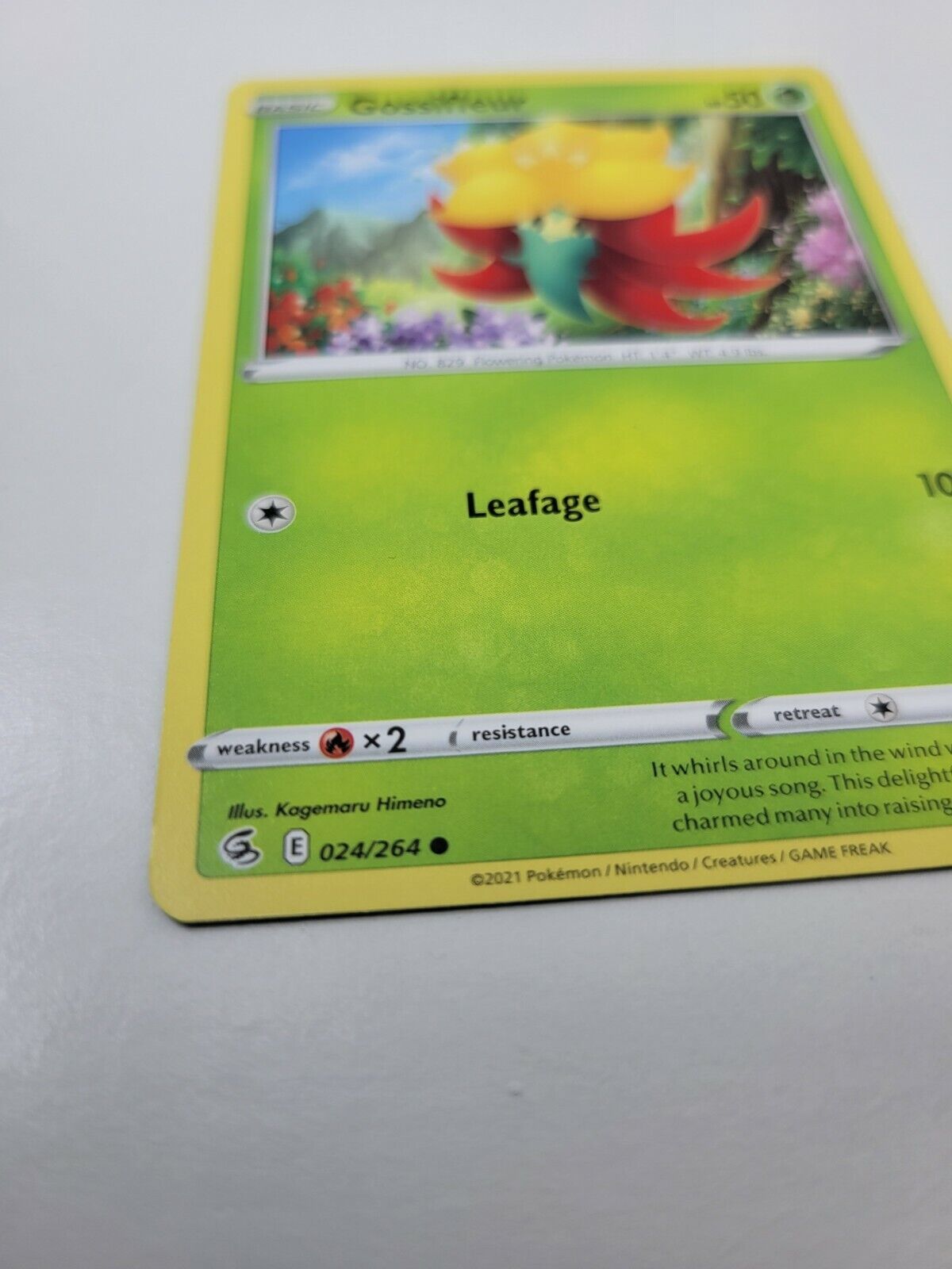 Pokémon TCG Gossifleur Fusion Strike 024/264 Regular Common Card NM 2021