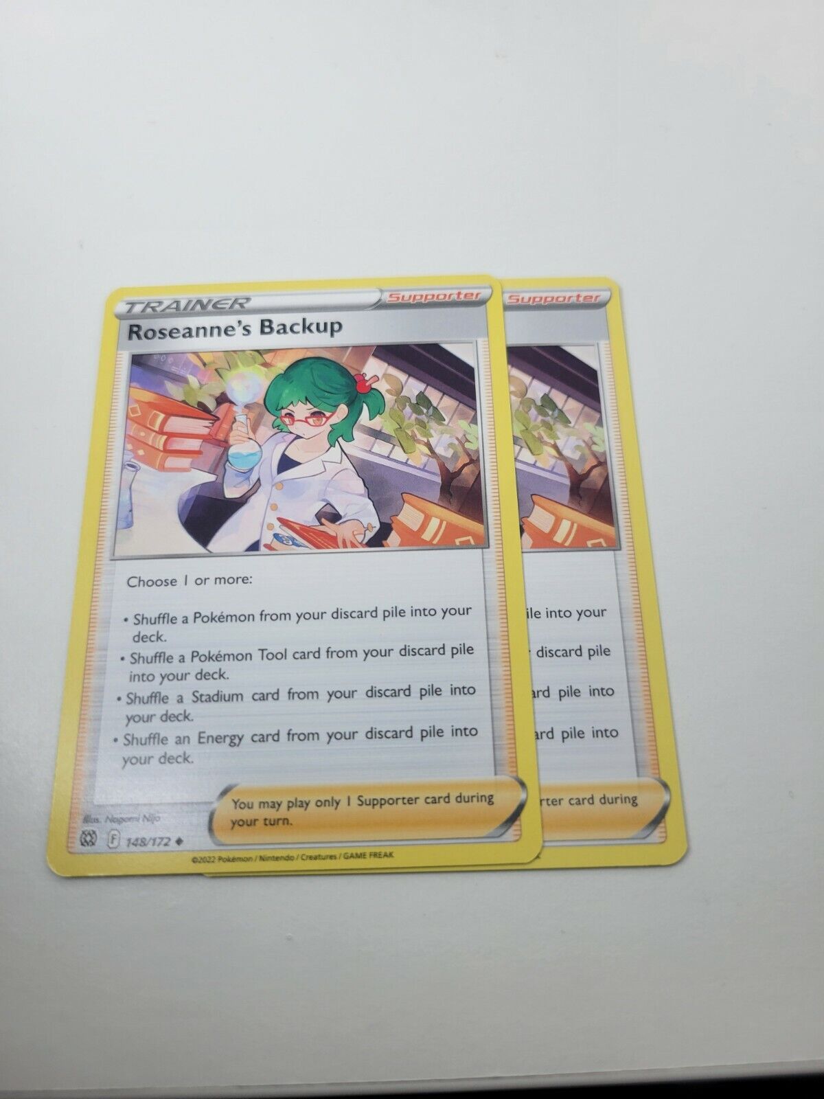 Pokémon TCG Brilliant Stars Trainer Roseanne's Backup 148/172 Regular Uncommon