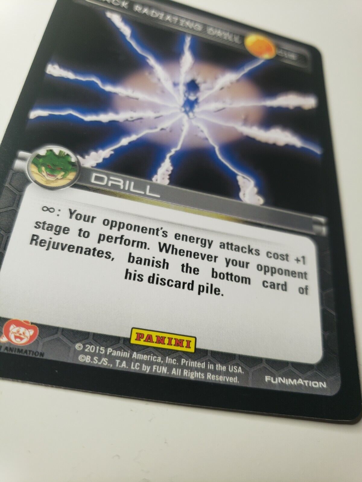 DBZ Dragon Ball Z TCG Card Panini Heroes & Villains C15 Black Radiating Drill