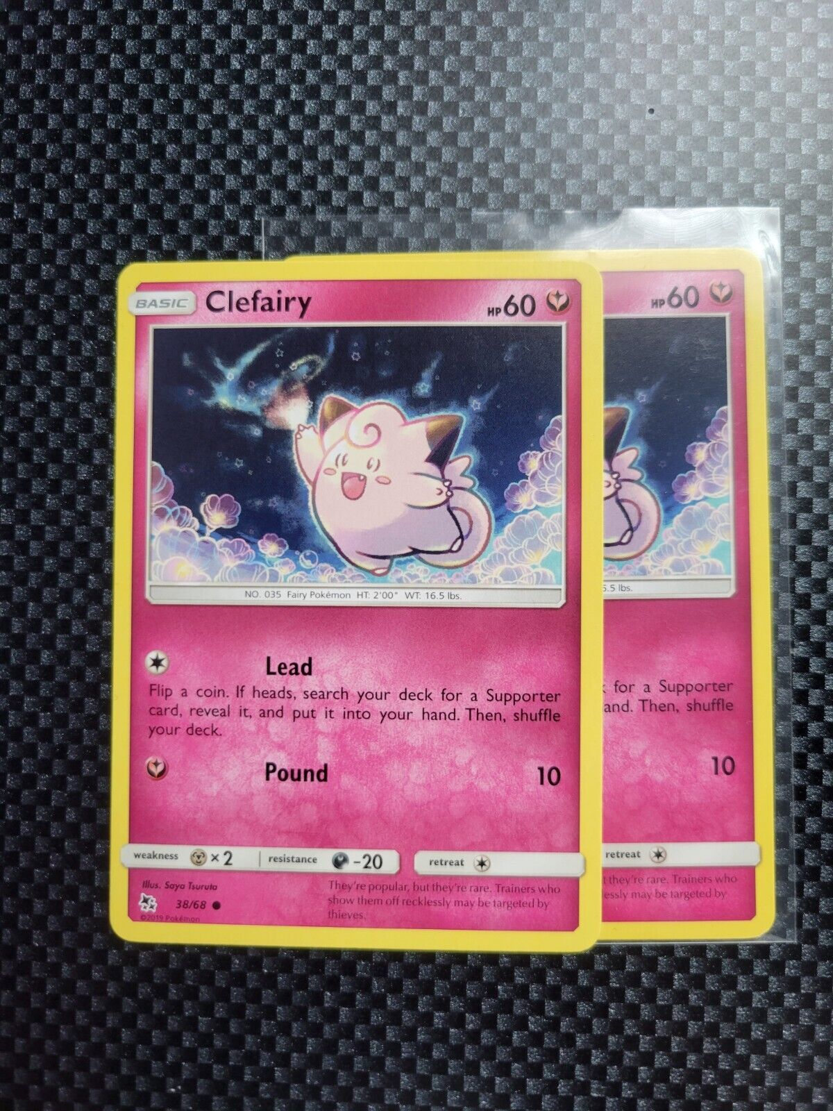 Pokémon TCG Clefairy Hidden Fates 38/68 Regular Common Card NM 2019