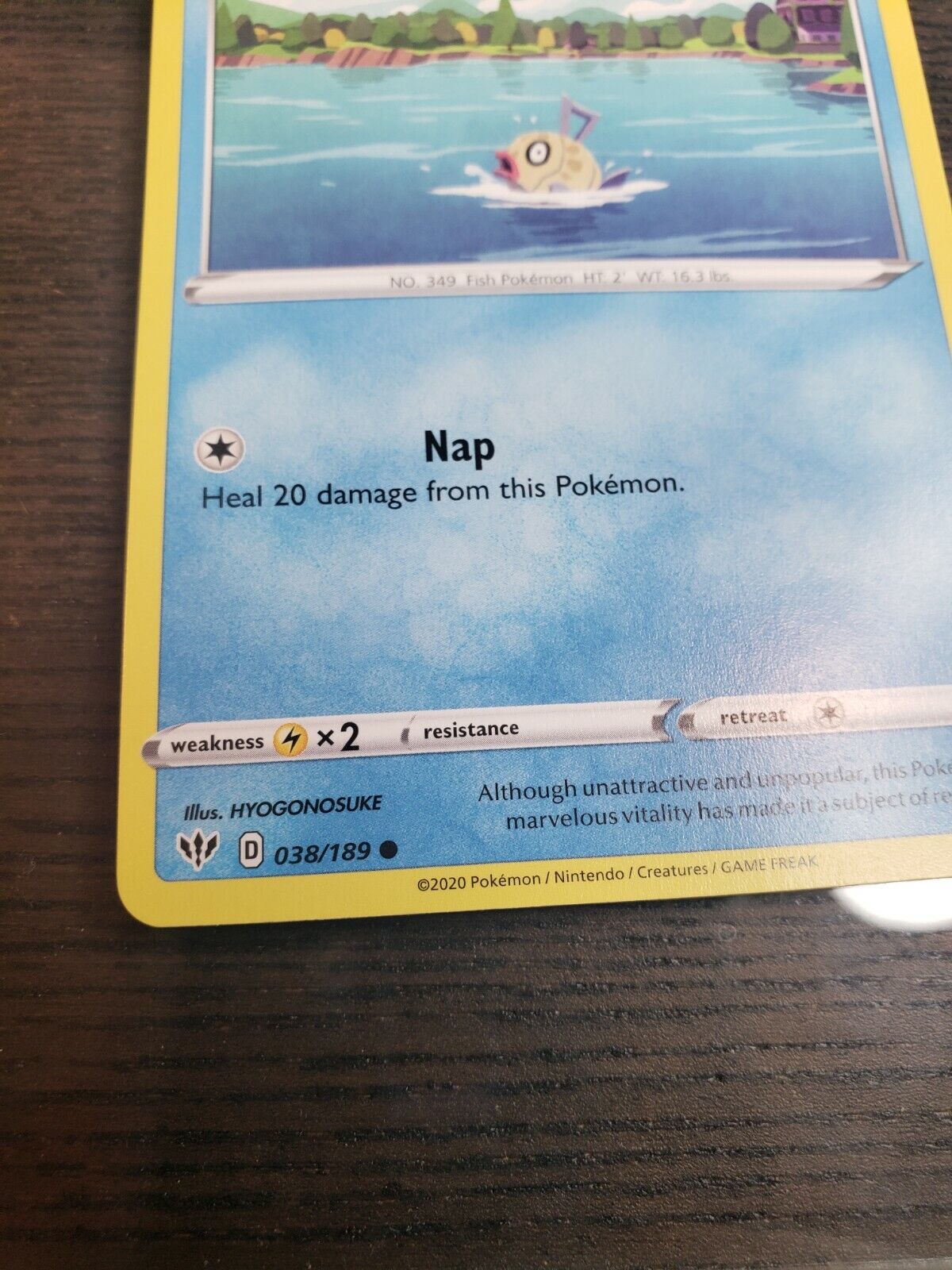 Pokémon TCG Darkness Ablaze Feebas 38/189 Regular Common Card NM 2022