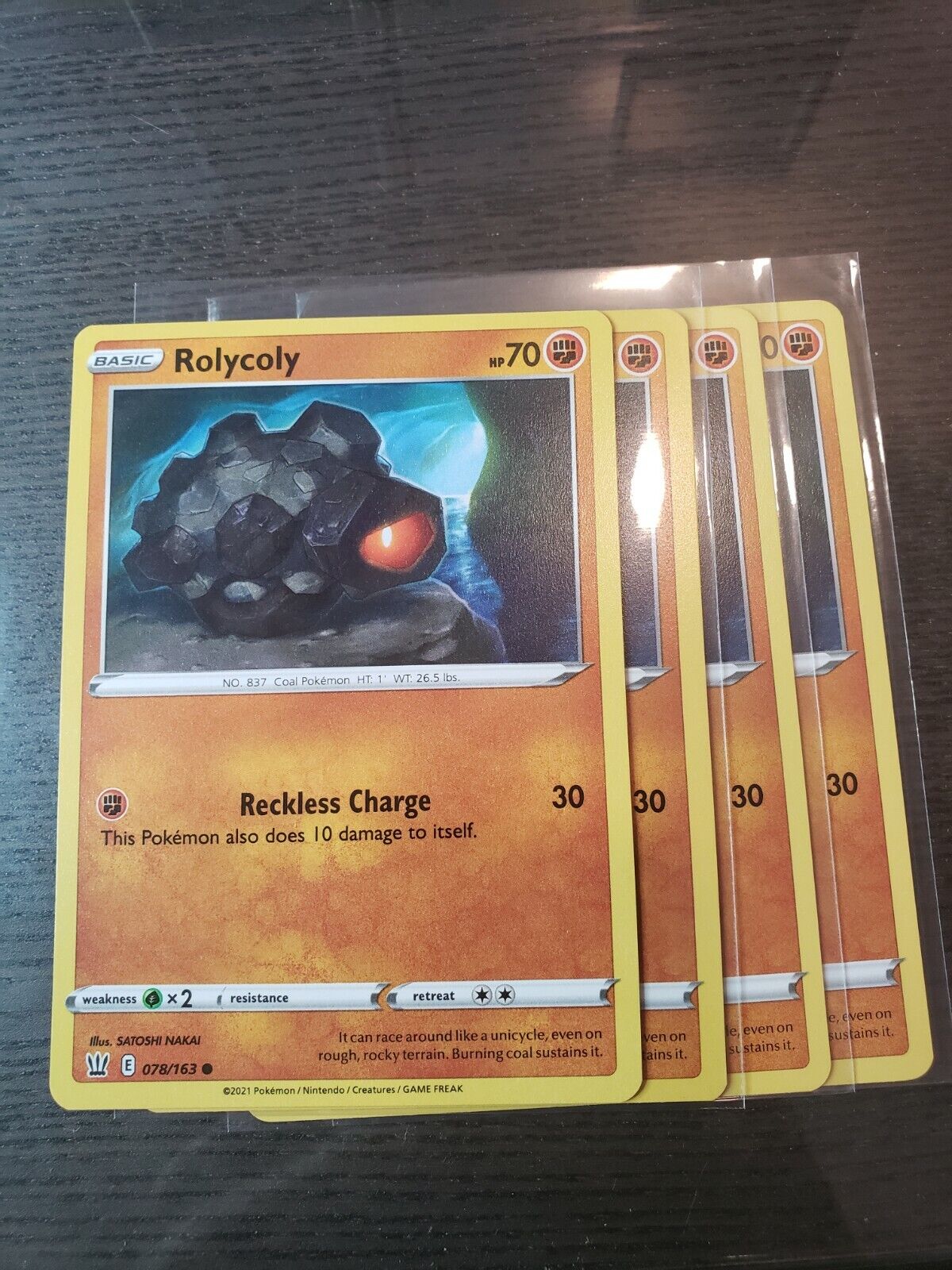 Pokemon TCG - Battle Styles - Rolycoly 078/163 - Common - NM