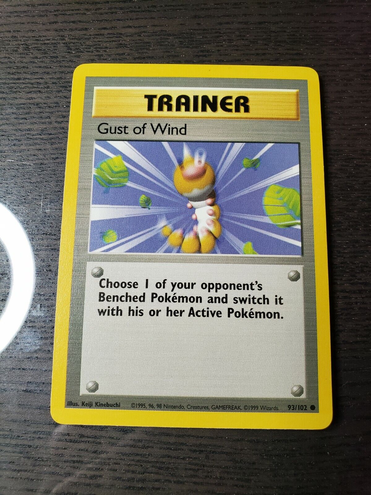 93/102 Gust of Wind - Base Set - Common Pokemon TCG Card