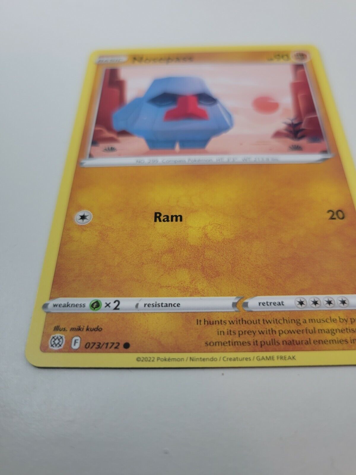 Pokemon TCG Brilliant Stars Nosepass 73/172 Regular Common Card NM 2022