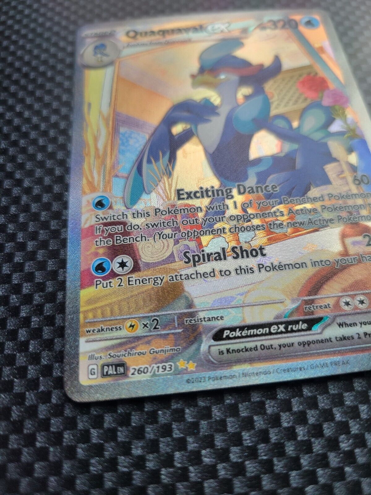 Pokémon TCG Paldea Evolved Quaquaval ex 260/193 Full Art Special Illustration NM