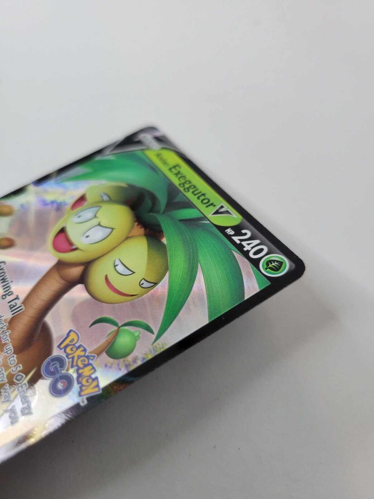Pokémon TCG Pokémon GO Alolan Exeggutor V SWSH225 Full Art Black Star Promo NM