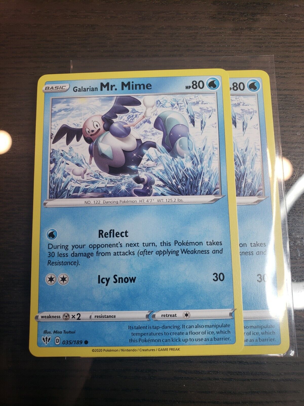 Pokémon TCG Darkness Ablaze Galarian Mr. Mime 35/189 Regular Common Card NM 2020
