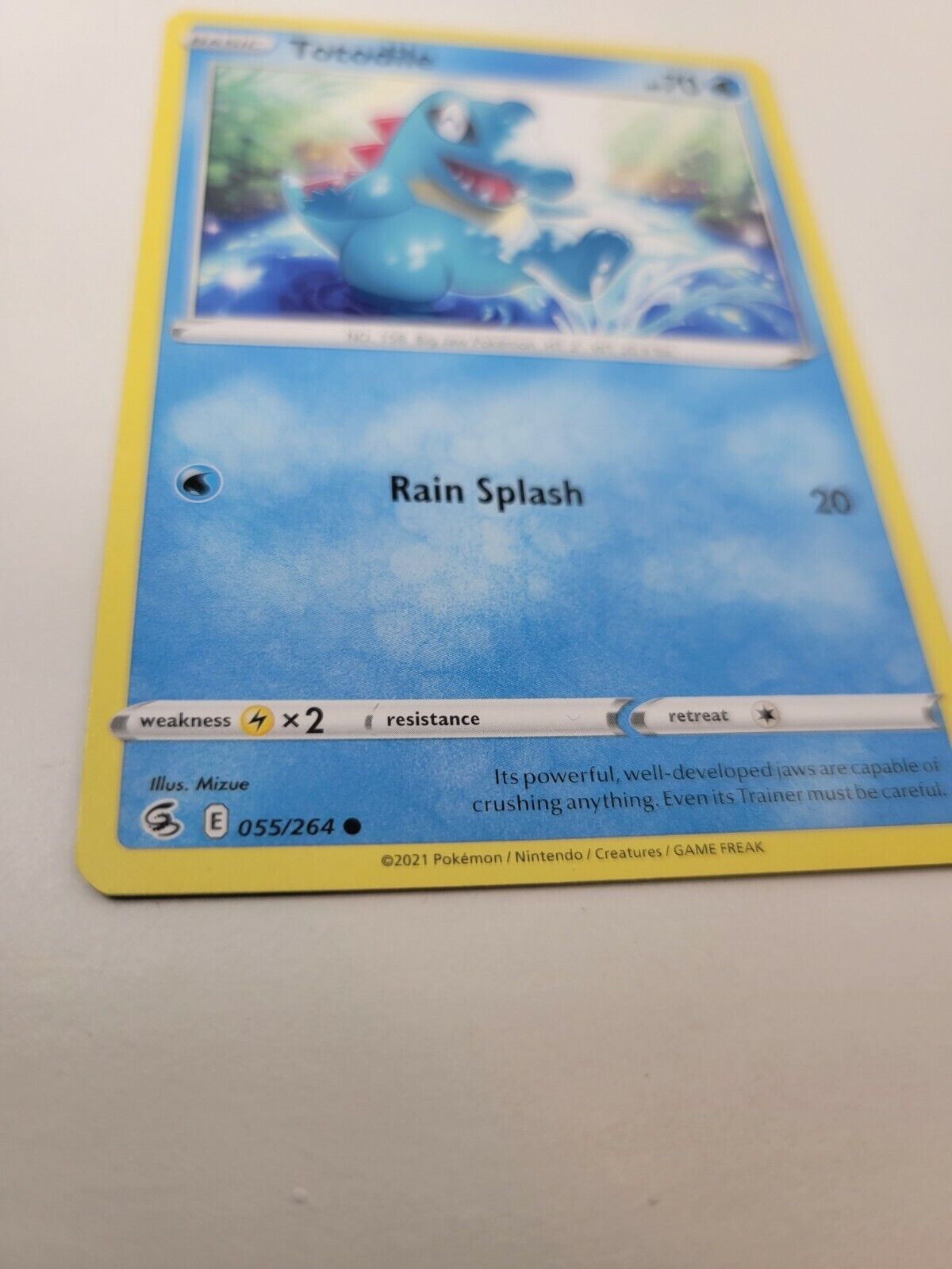 Pokémon TCG Totodile Fusion Strike 055/264 Regular Common Card NM 2021