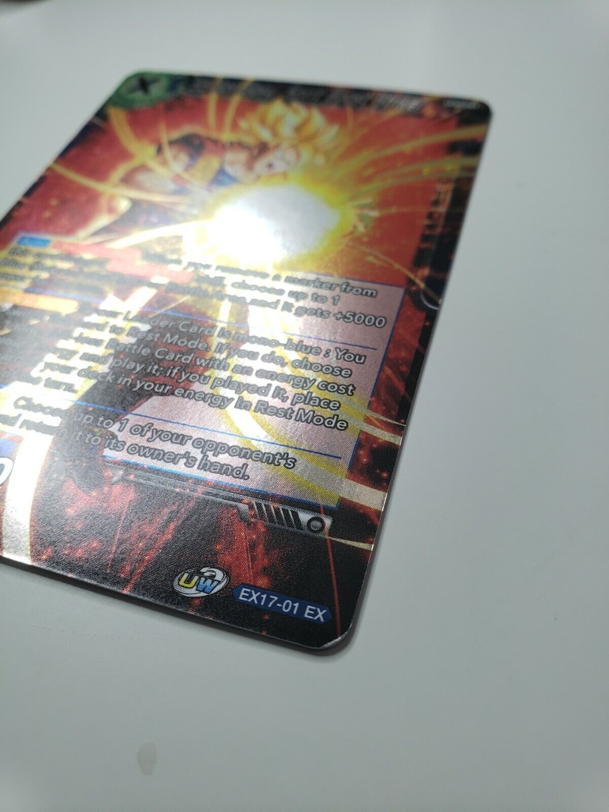 DRAGON BALL SUPER CARD GAME SS Son Goku, Spirit Boost Striker - EX17-01 NM rare