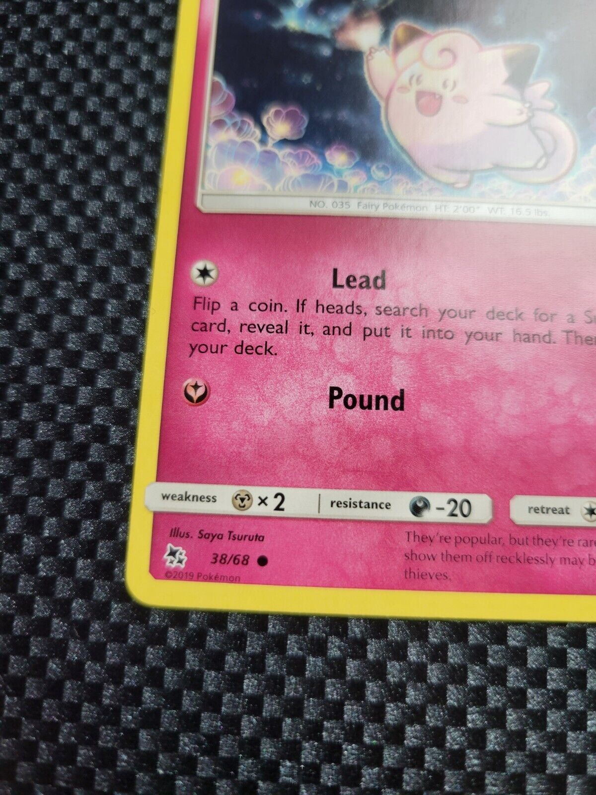 Pokémon TCG Clefairy Hidden Fates 38/68 Regular Common Card NM 2019