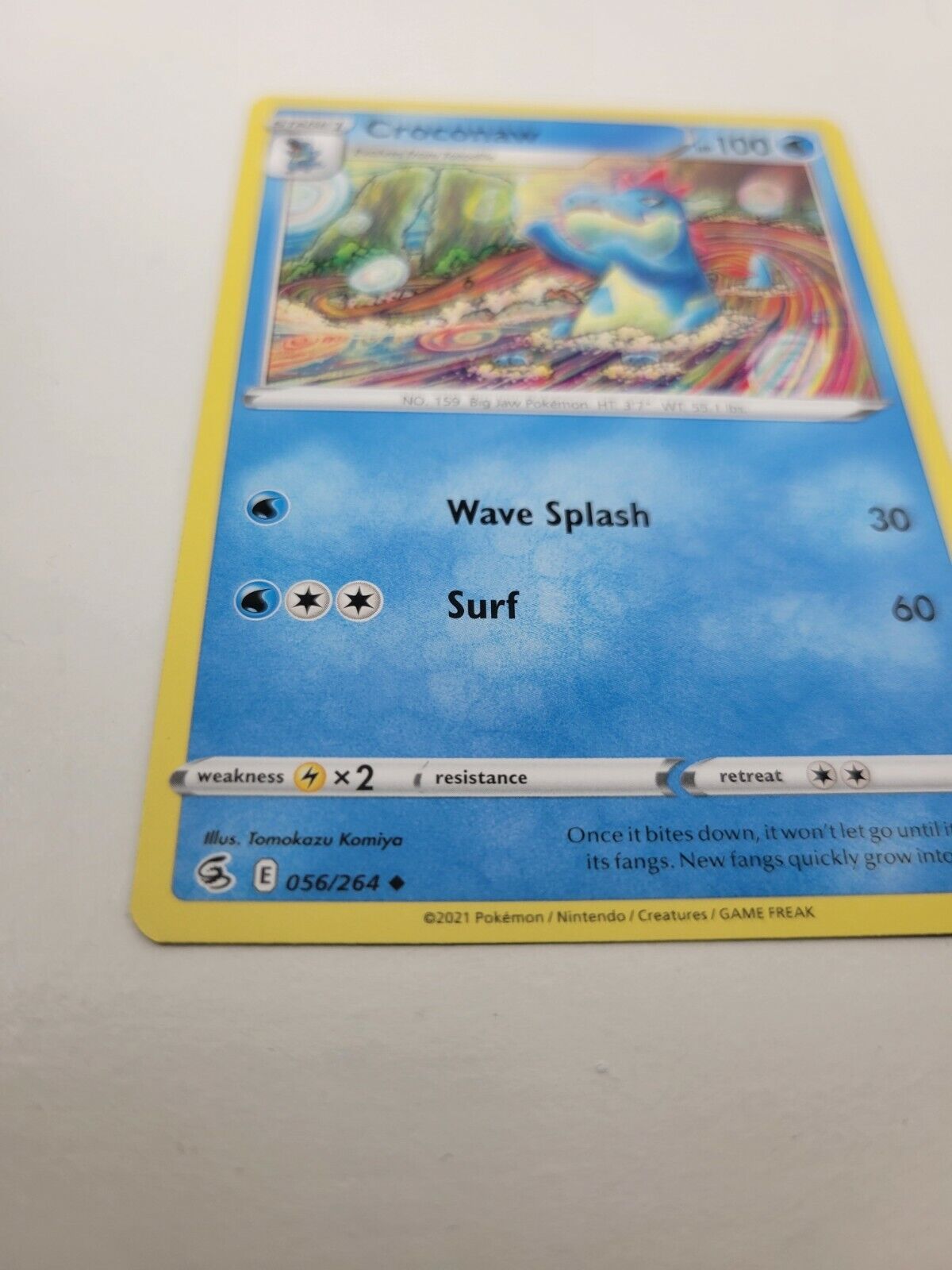 Pokémon TCG Croconaw Fusion Strike 056/264 Regular Uncommon Card NM 2021