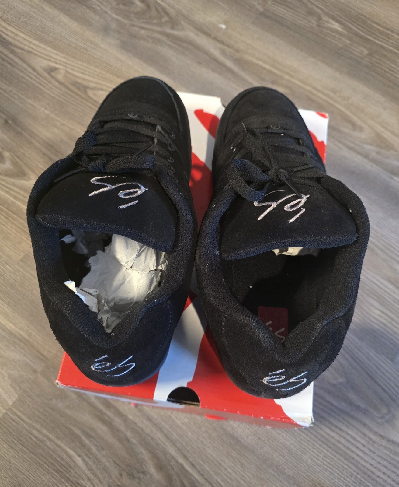 Es footwear Accel OG Black/Gum, sz 9