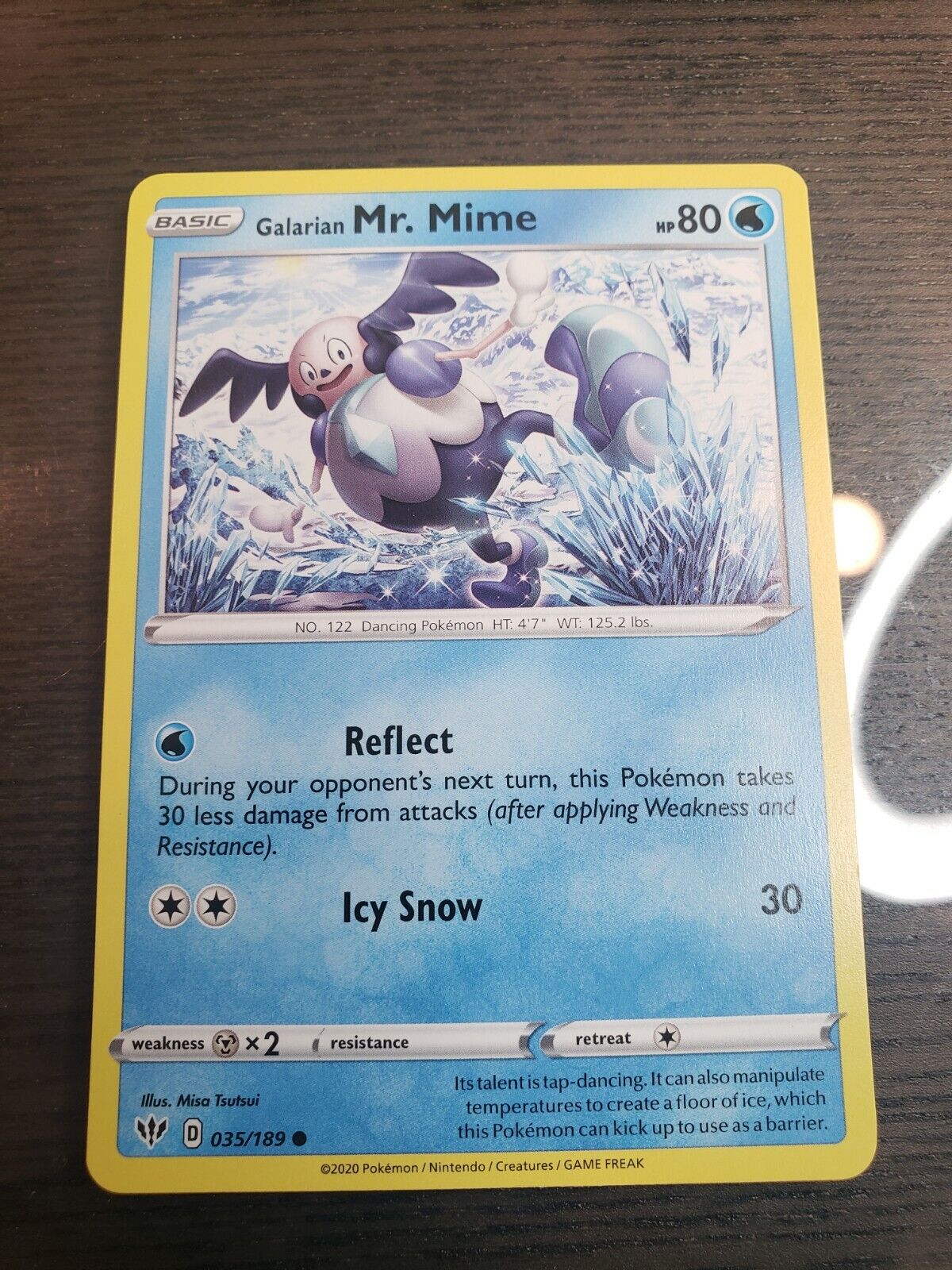Pokémon TCG Darkness Ablaze Galarian Mr. Mime 35/189 Regular Common Card NM 2020