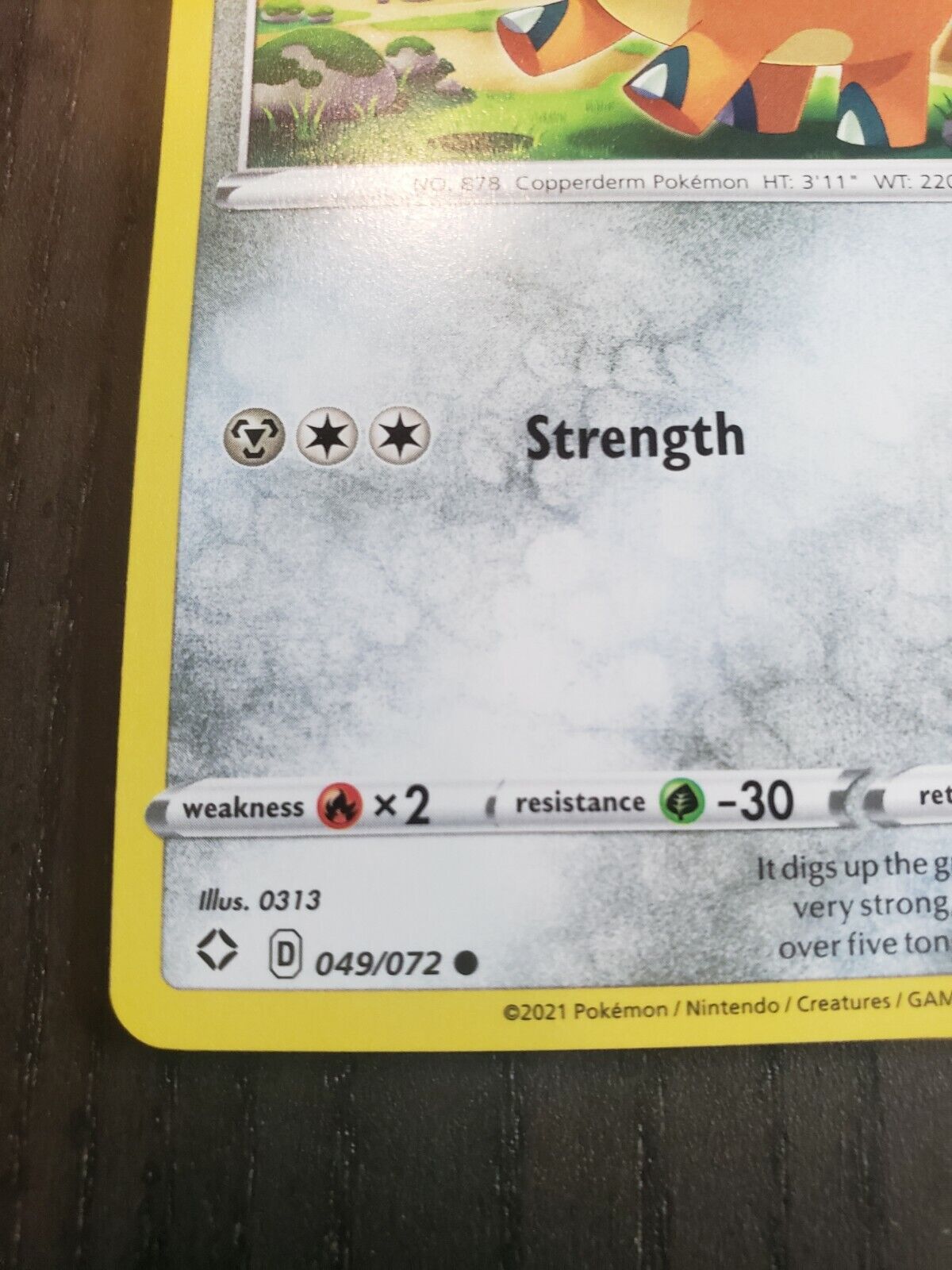 Pokémon TCG Shining Fates Cufant 49/72 Common Card NM 2021