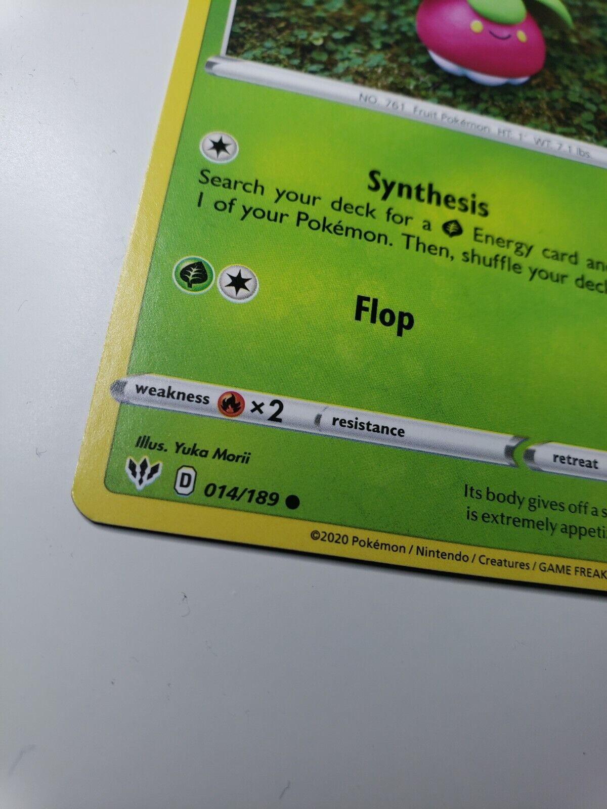Pokémon TCG Bounsweet Darkness Ablaze 014/189 Reverse Holo Common