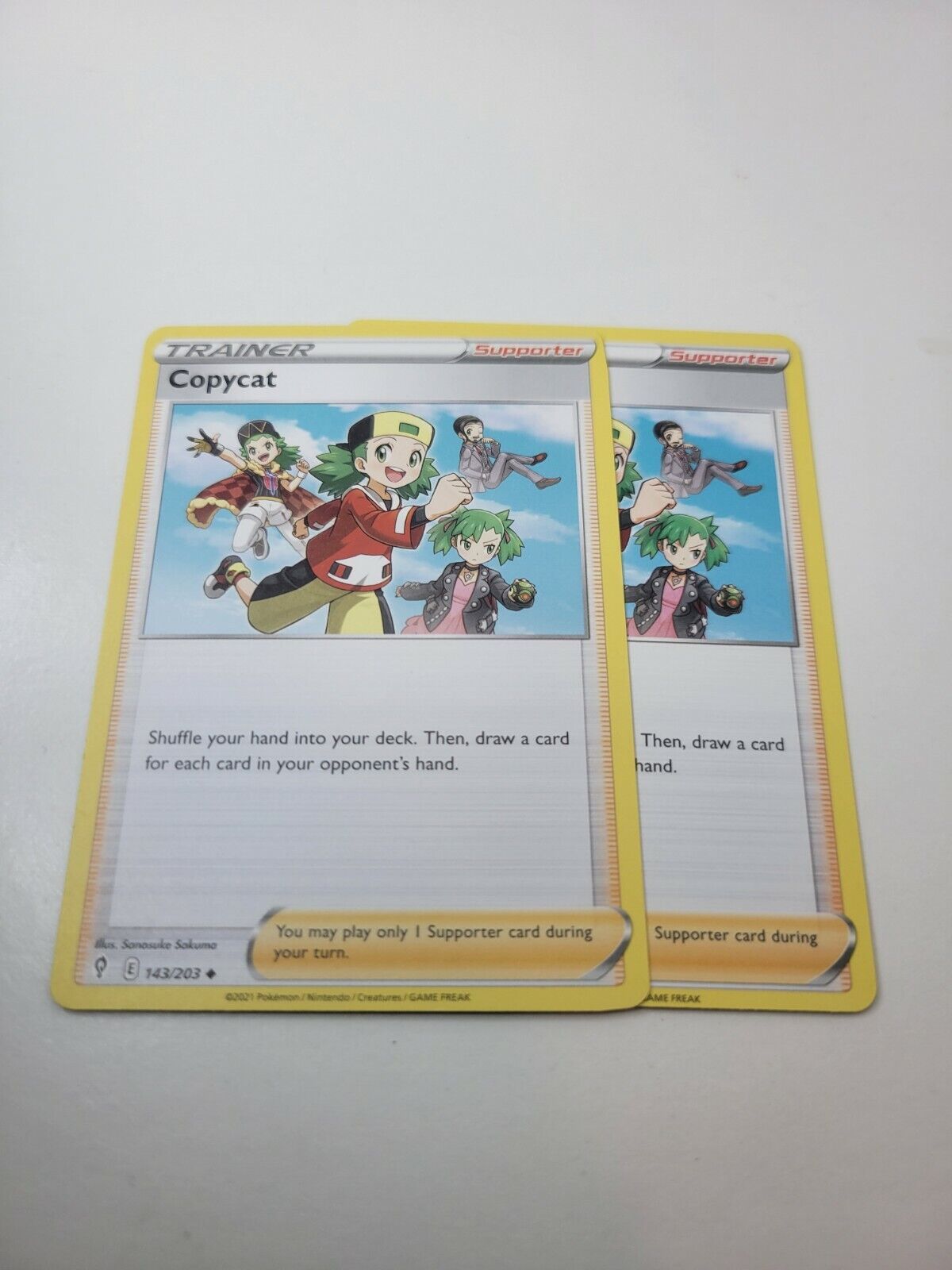 Pokémon TCG Copycat Evolving Skies 143/203 Regular Uncommon Card NM 2021