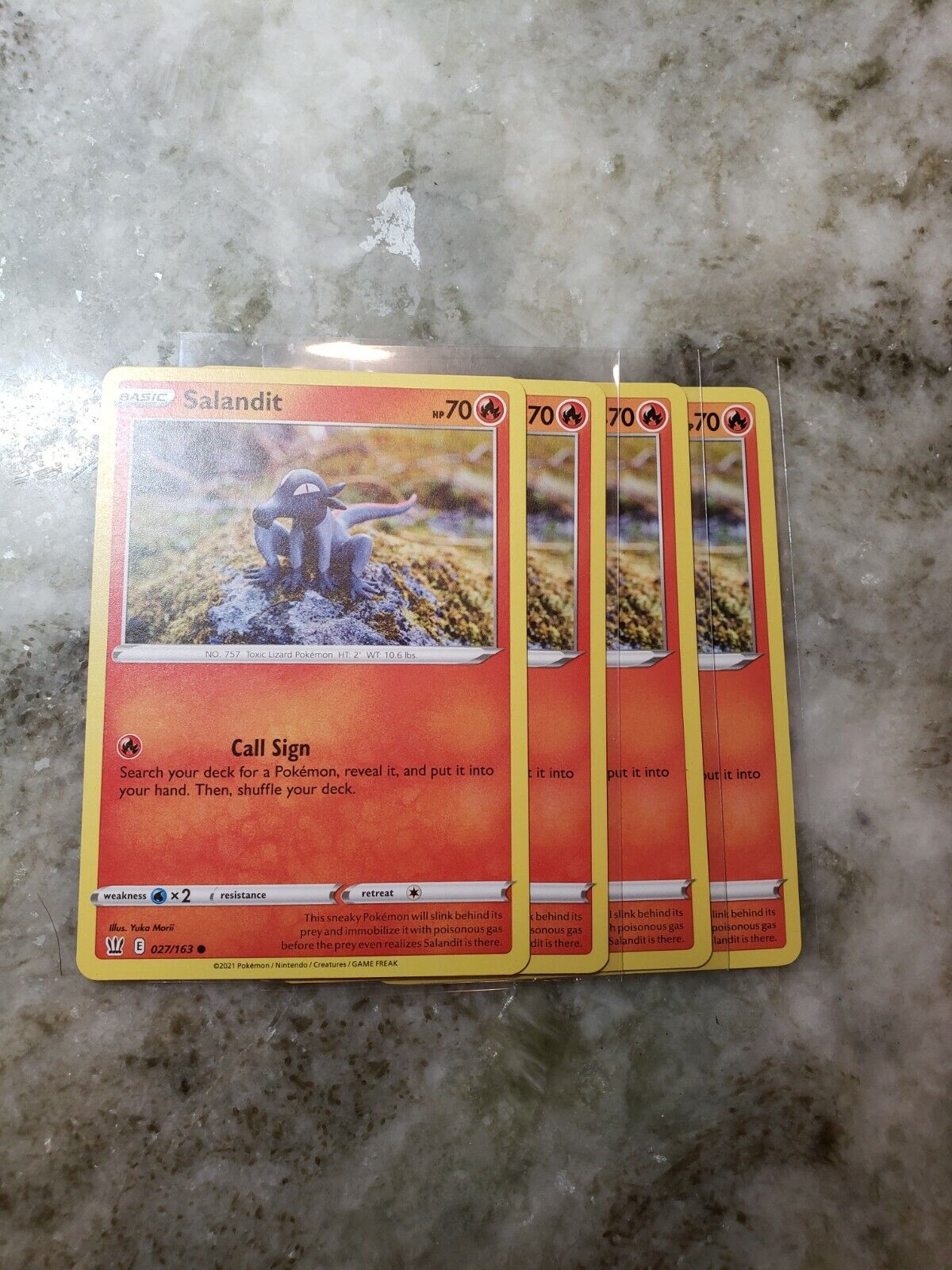 Pokémon Sword & Shield Battle Styles Salandit 27/163 Pack Fresh