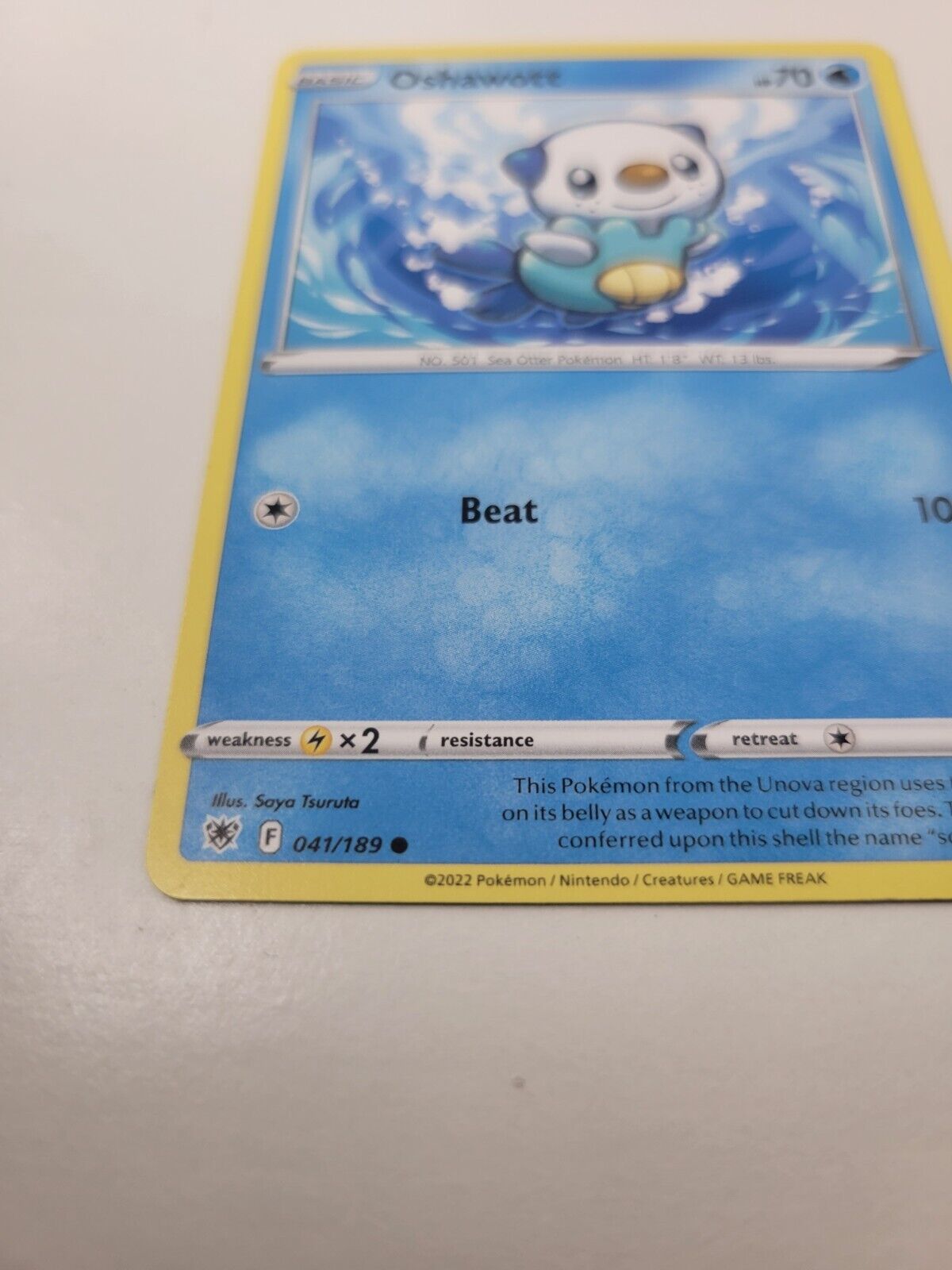 Pokémon TCG Astral Radiance Oshawott 041/189 Regular Common Card NM 2022