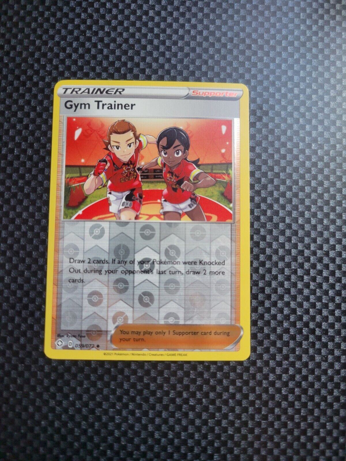 Pokémon TCG Gym Trainer Shining Fates 059/072 Reverse Holo Uncommon Trainer NM