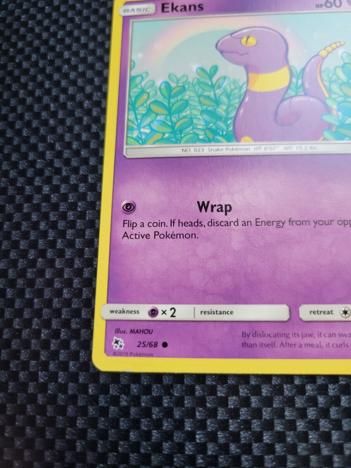 Pokémon TCG Ekans Hidden Fates 25/68 Regular Common Card NM 2019