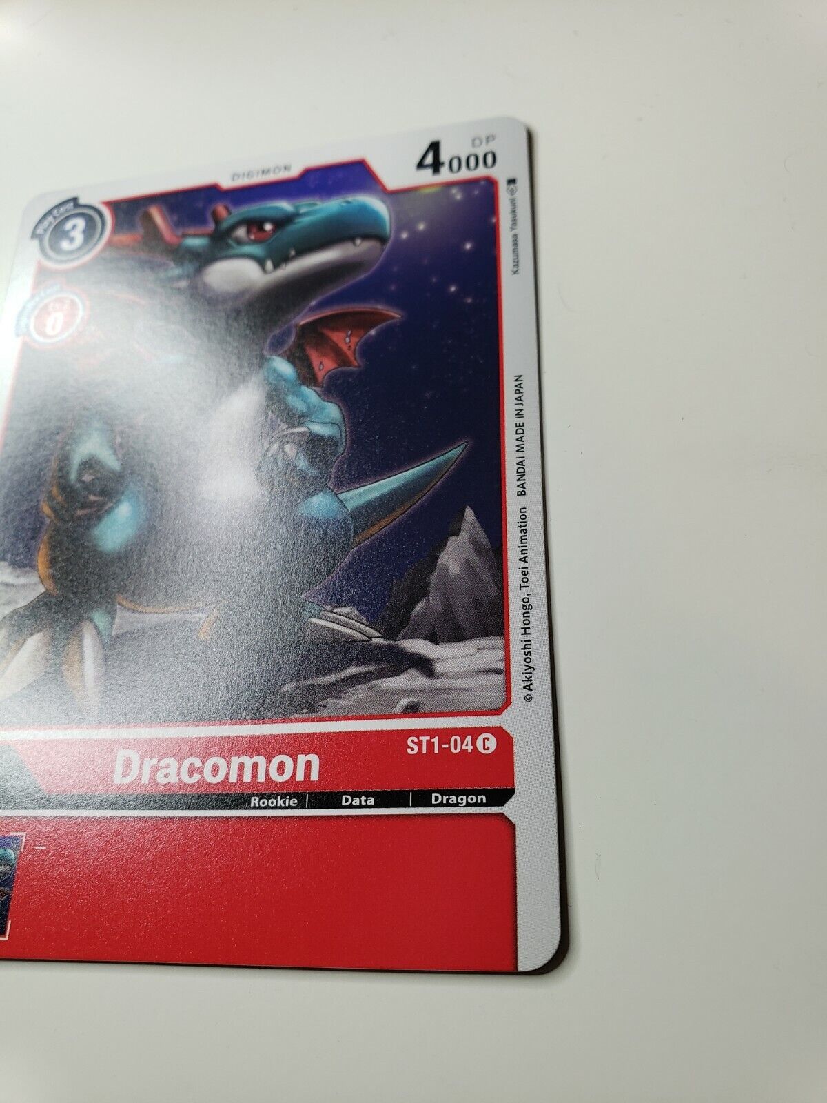 Dracomon ST1-04 C Common Digimon CCG Card Starter Deck Gaia Red 2021