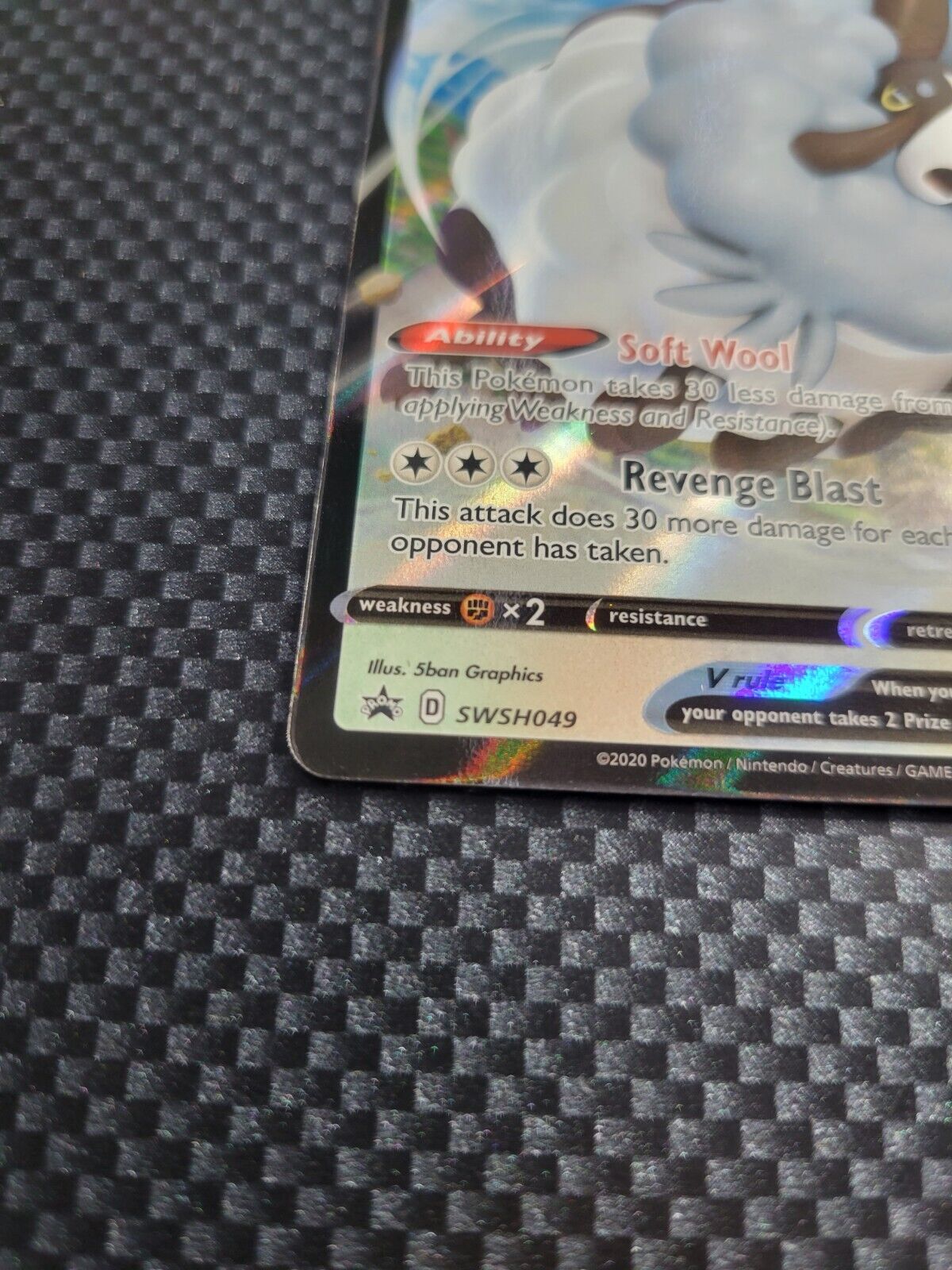 Dubwool V SWSH049 Full Art Ultra Rare Promo Pokemon Card NM
