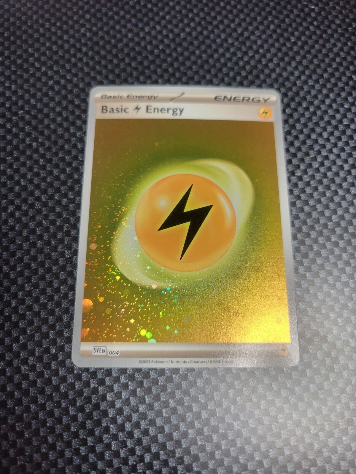 Basic Lightning Energy Galaxy Holo Swirls Scarlet & Violet 151 Pokemon Card 004