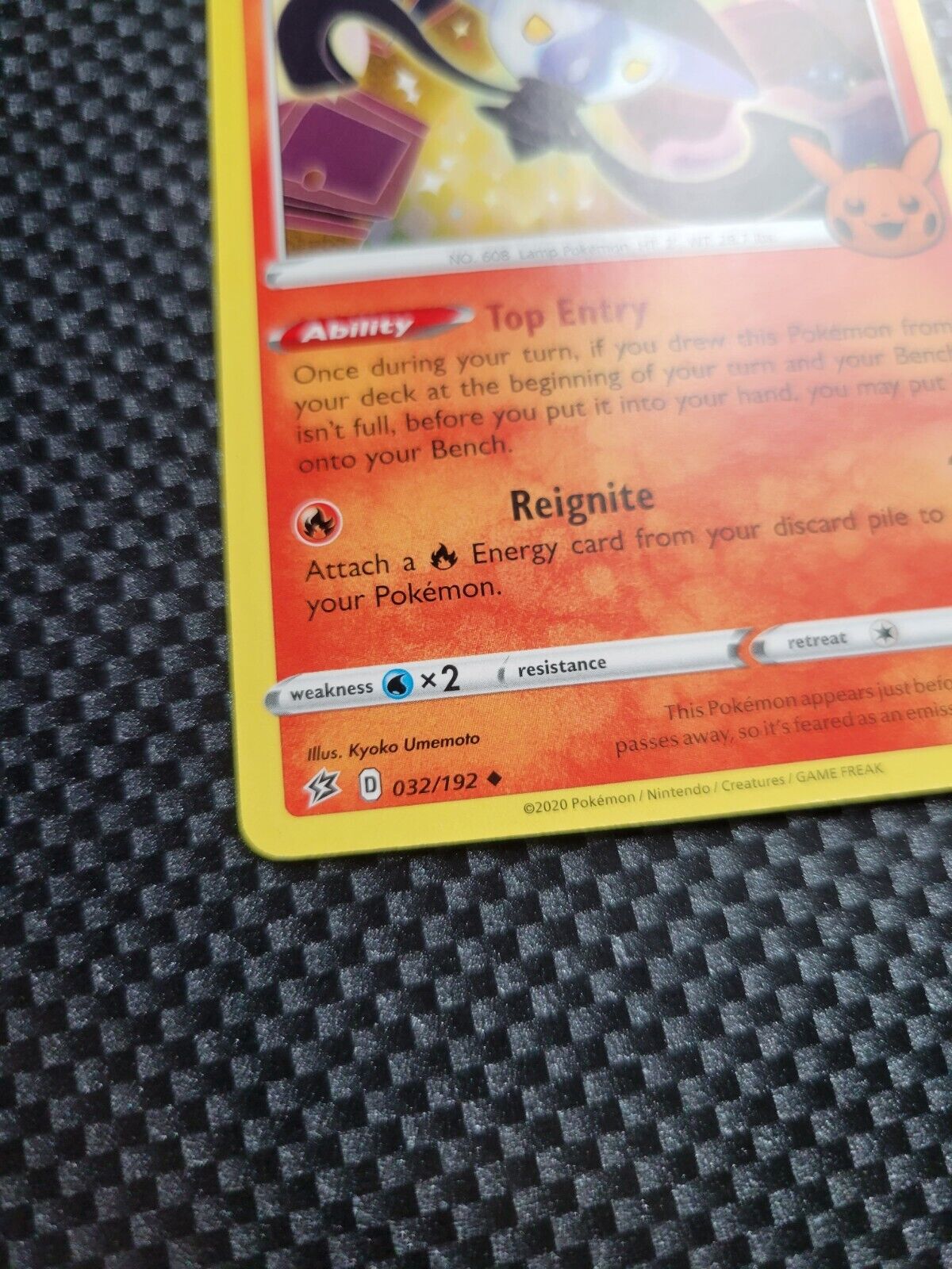 Pokémon TCG Lampent Promo (Trick or Trade Halloween) 032/192 Regular Uncommon NM