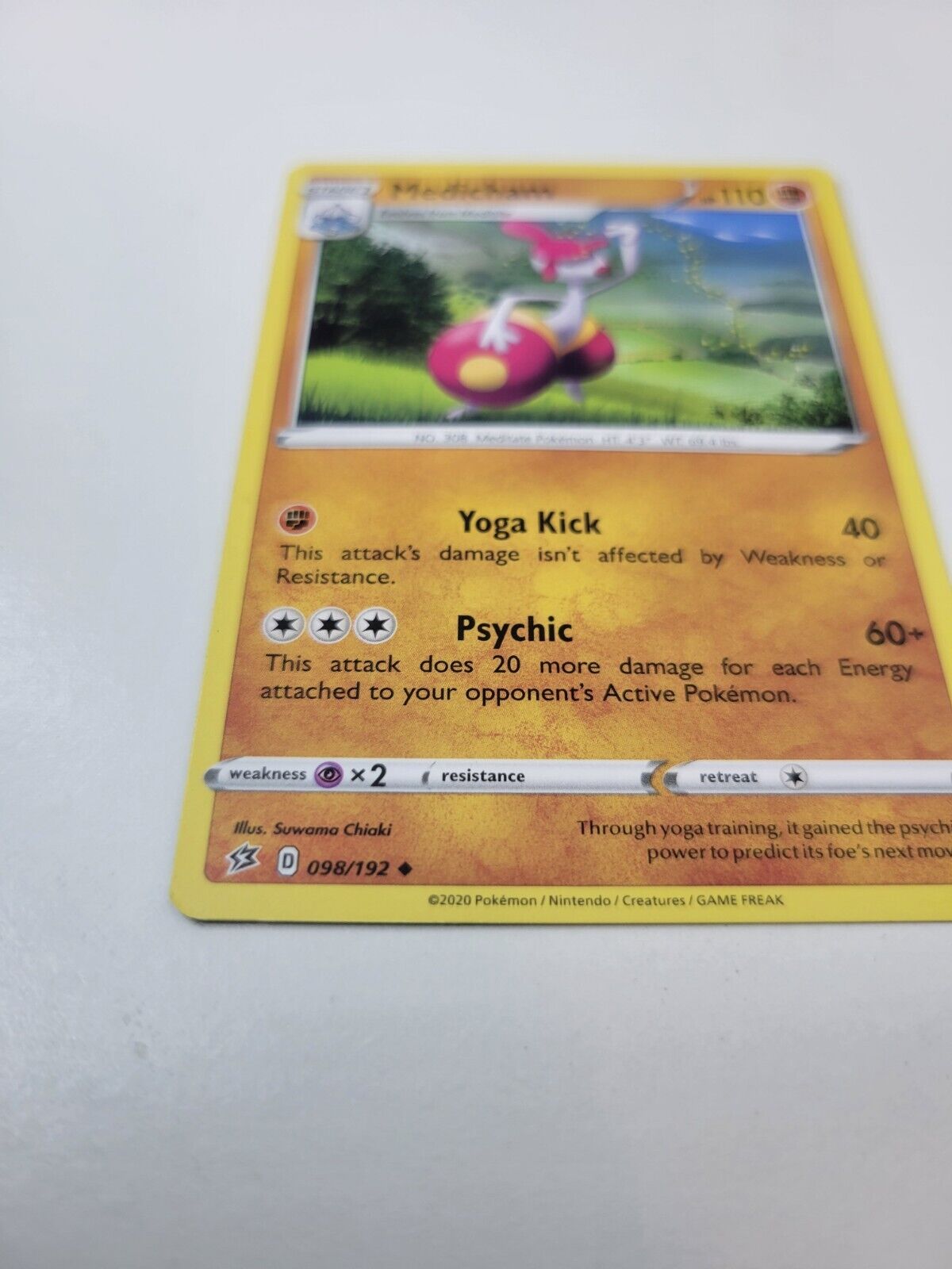 Pokémon TCG Medicham Rebel Clash 098/192 Regular Uncommon