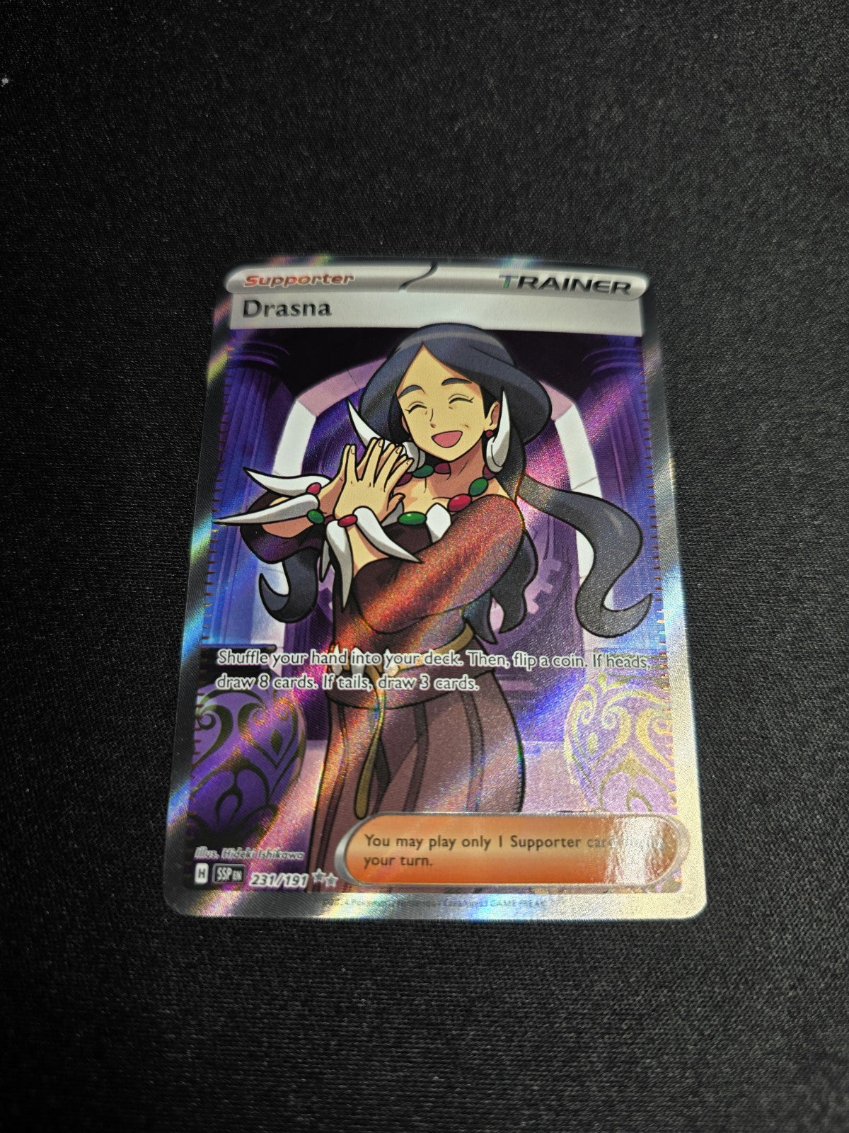 Drasna 231/191 Surging Sparks (SSP) NM Full Art Pokemon TCG Card 2024