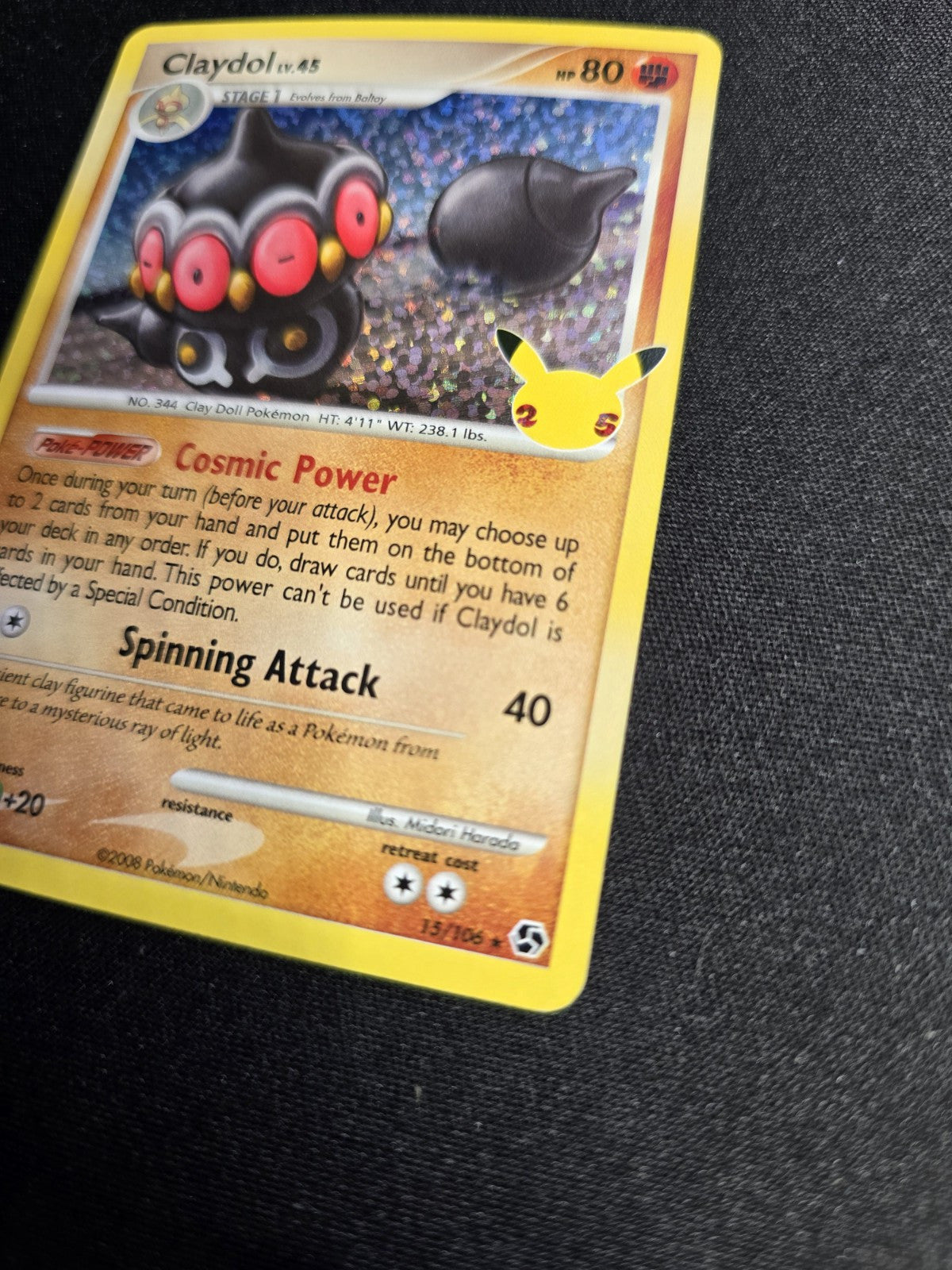 CLAYDOL HOLO 15/106 POKEMON TCG CELEBRATIONS Classic Collection NM 2021